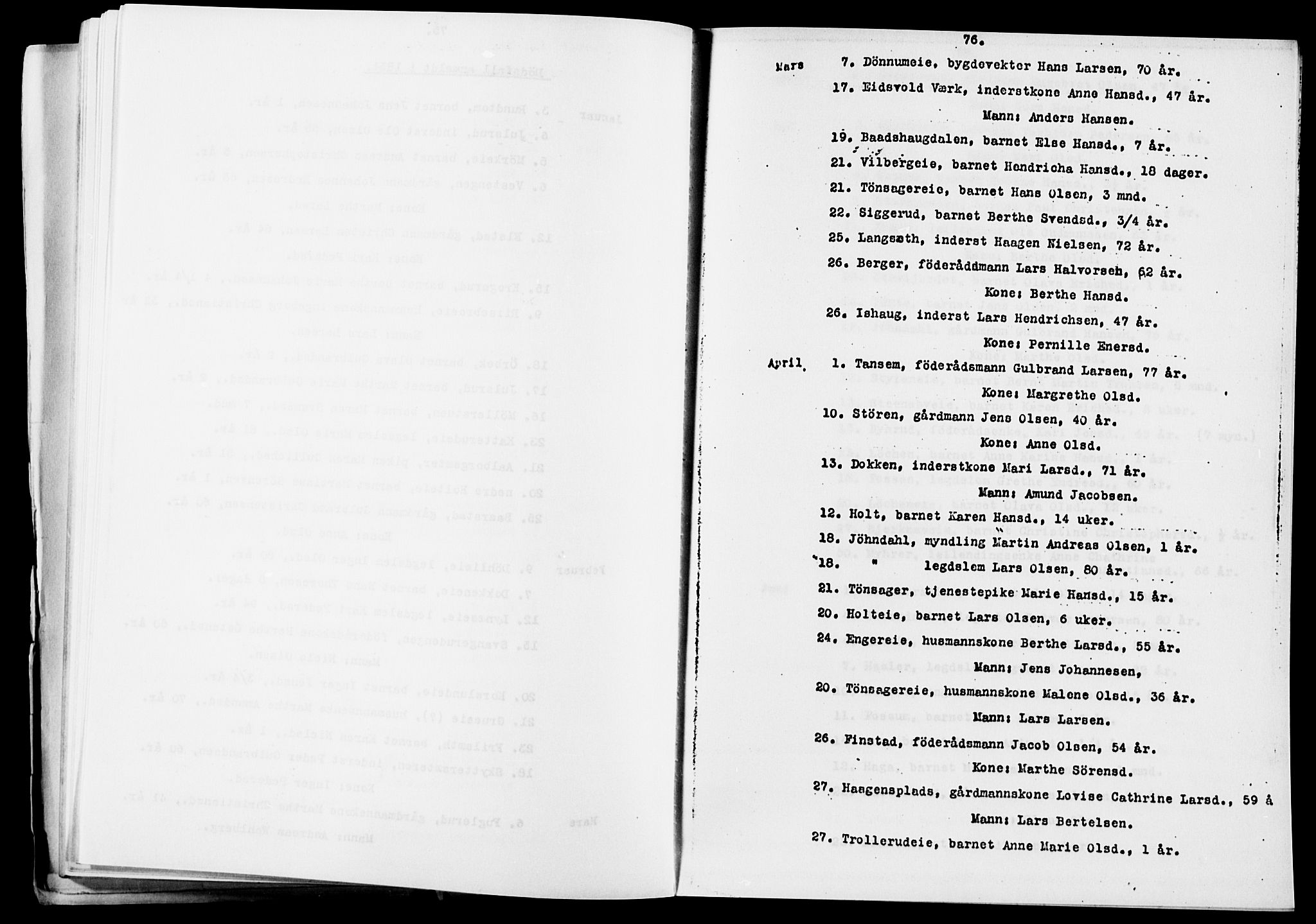 Eidsvoll prestekontor Kirkebøker, SAO/A-10888/O/Oa/L0005: Other parish register no. 5, 1815-1865, p. 76