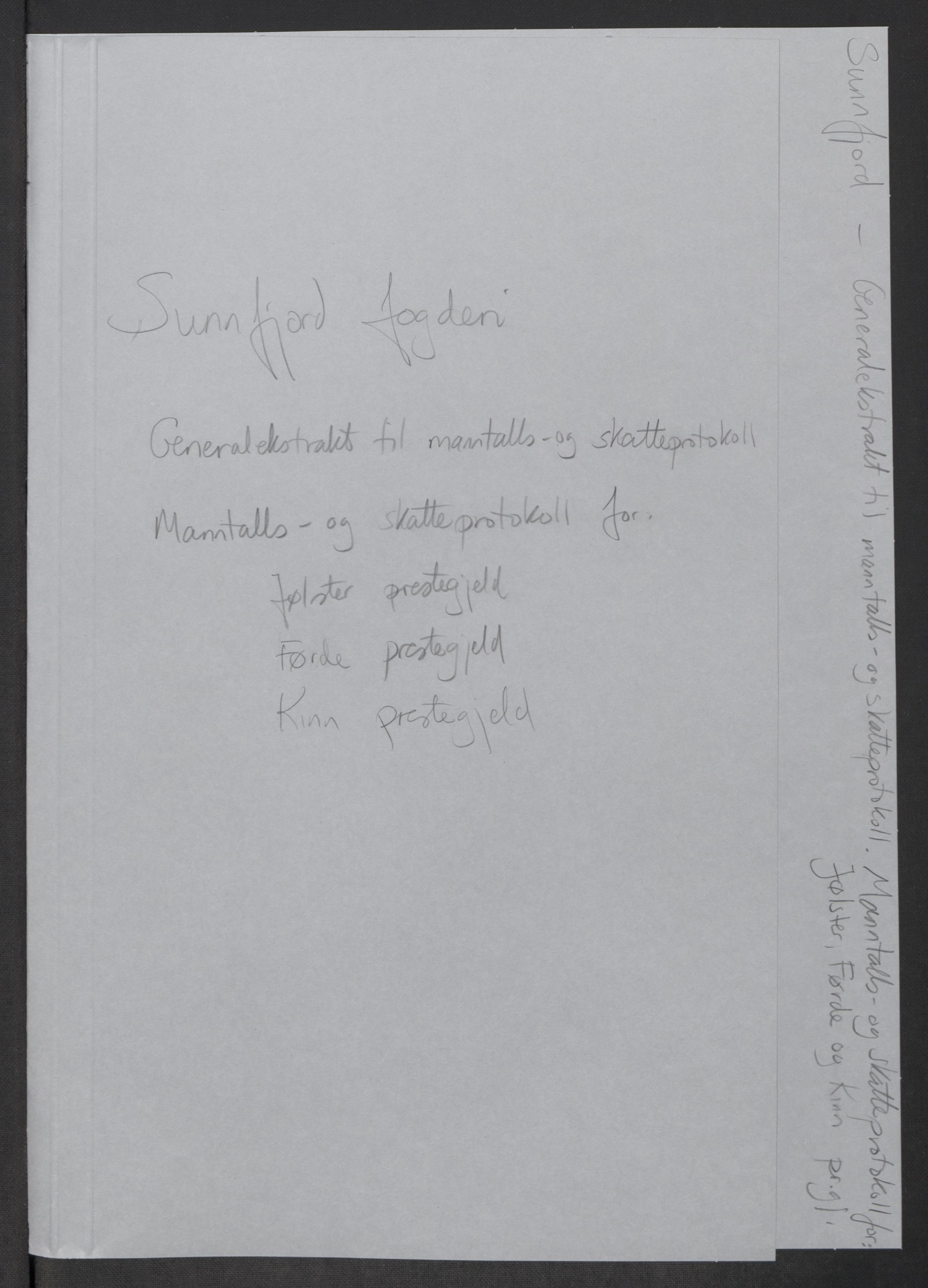 Rentekammeret inntil 1814, Reviderte regnskaper, Mindre regnskaper, AV/RA-EA-4068/Rf/Rfe/L0048: Sunnfjord og Nordfjord fogderier, 1789, p. 65