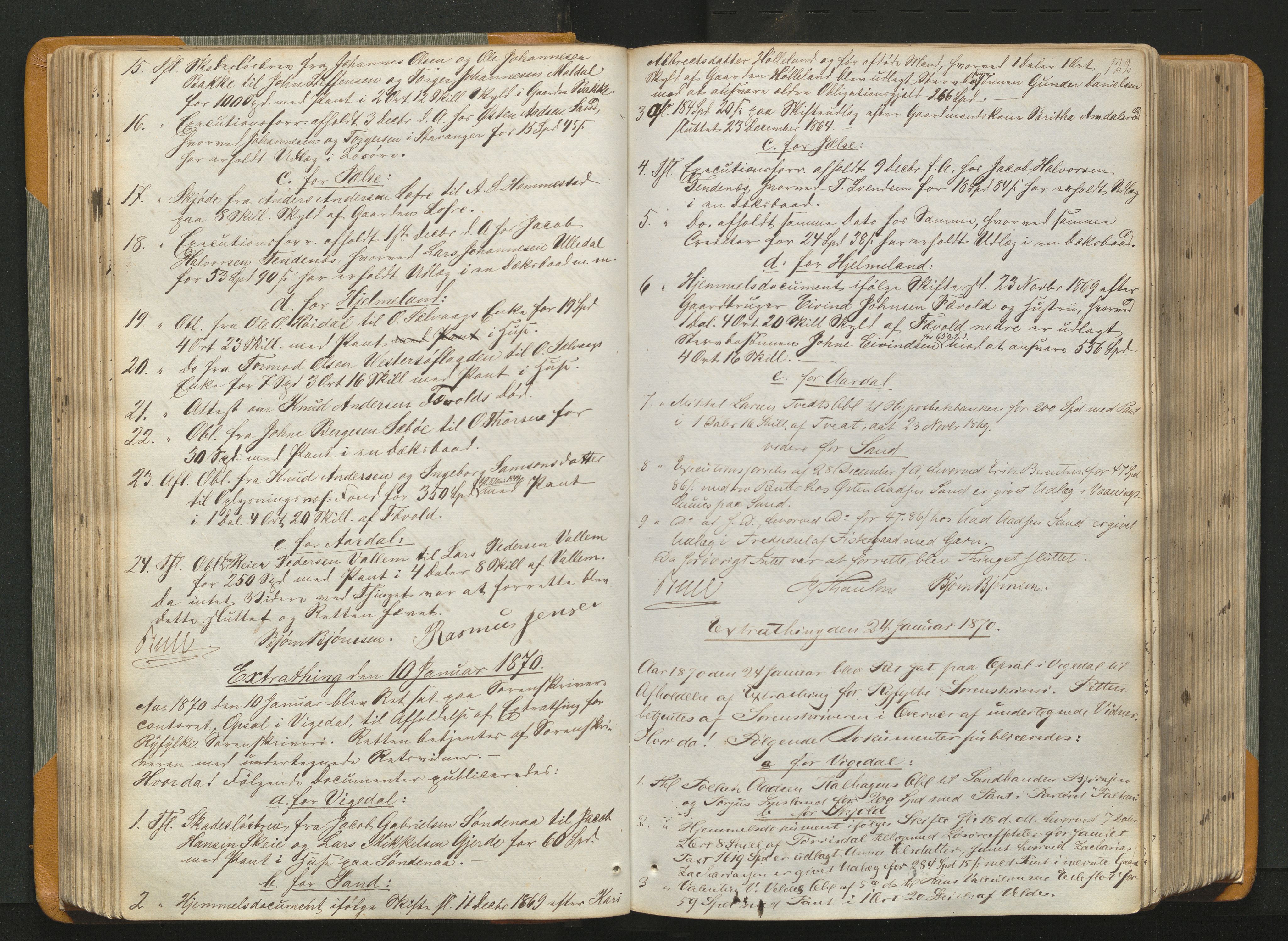 Ryfylke tingrett, AV/SAST-A-100055/001/I/IB/IB0/L0011: Tingbok, Ryfylke, 1867-1879, p. 121b-122a