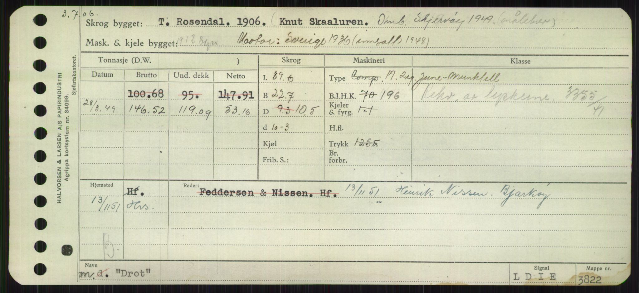 Sjøfartsdirektoratet med forløpere, Skipsmålingen, RA/S-1627/H/Hb/L0001: Fartøy, A-D, p. 517