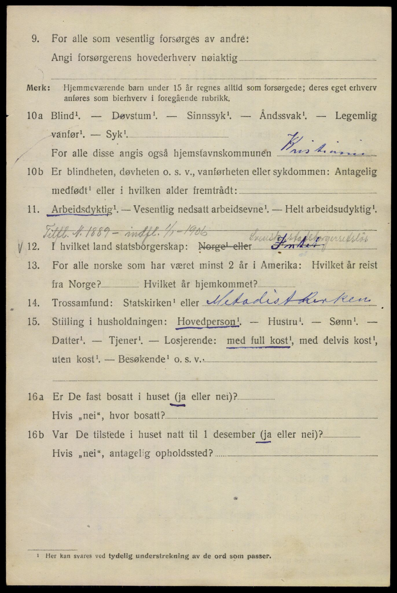 SAO, 1920 census for Kristiania, 1920, p. 162734