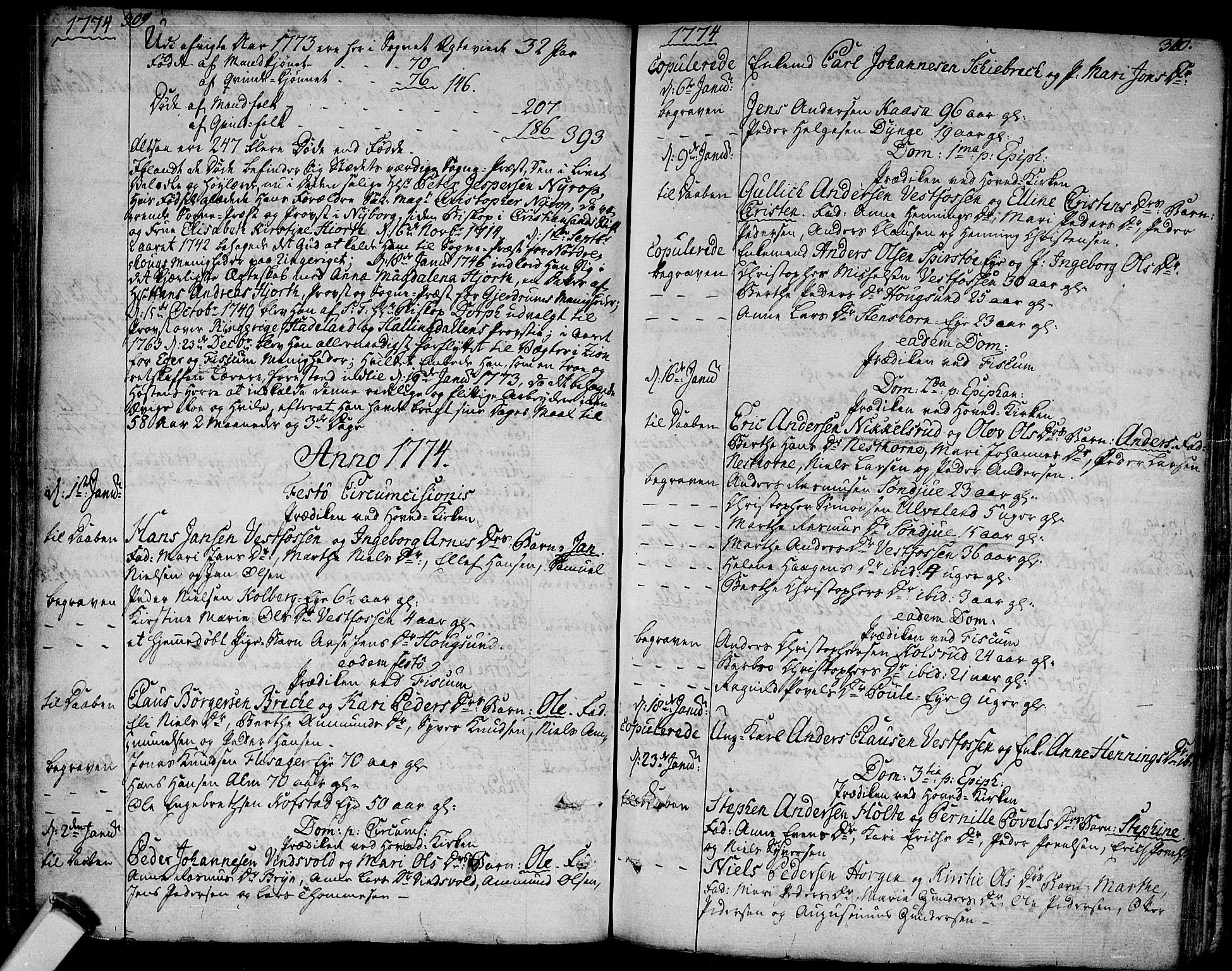 Eiker kirkebøker, SAKO/A-4/F/Fa/L0008: Parish register (official) no. I 8, 1764-1788, p. 309-310