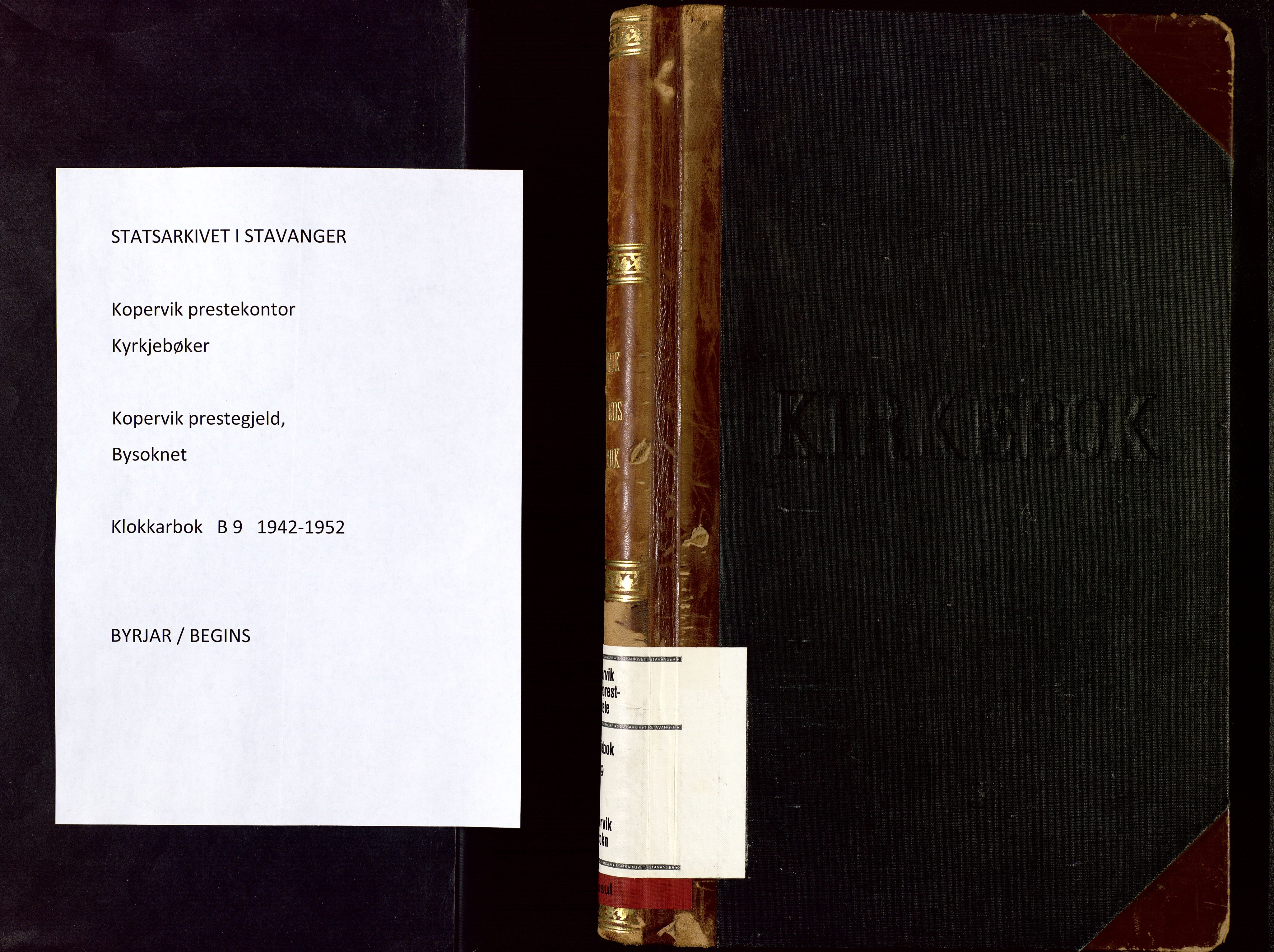 Kopervik sokneprestkontor, SAST/A-101850/H/Ha/Hab/L0009: Parish register (copy) no. B 9, 1942-1952