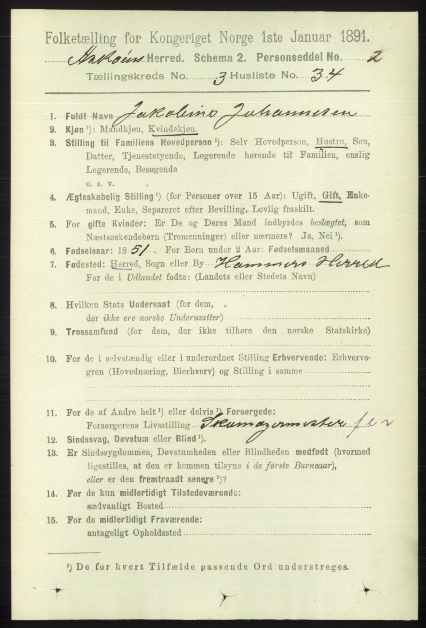 RA, 1891 census for 1247 Askøy, 1891, p. 2374