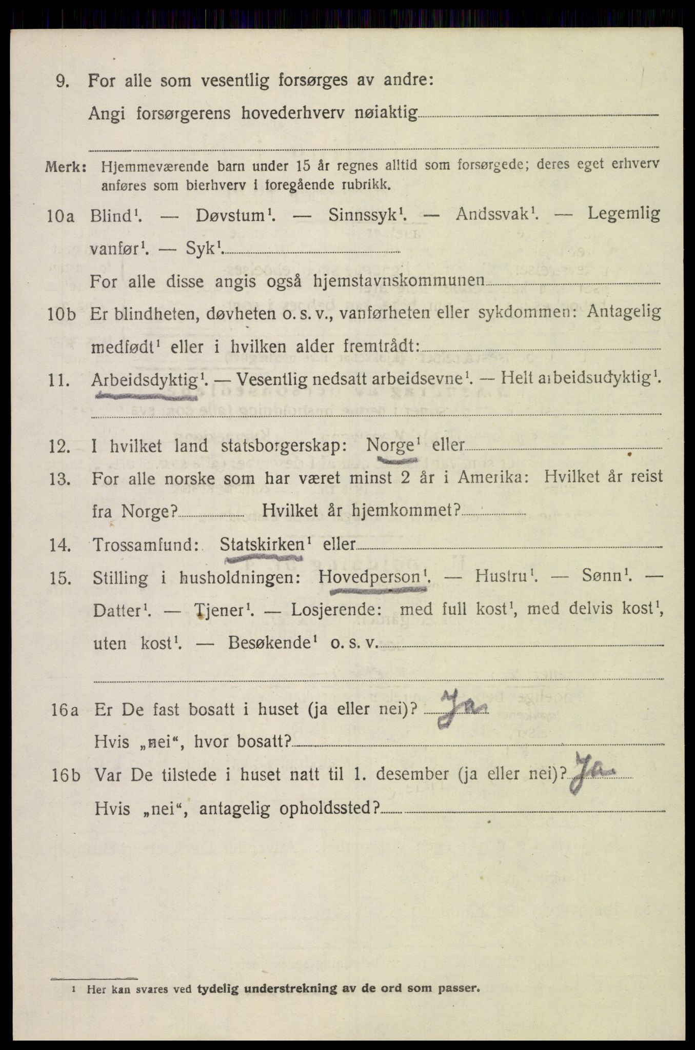 SAH, 1920 census for Østre Toten, 1920, p. 11289