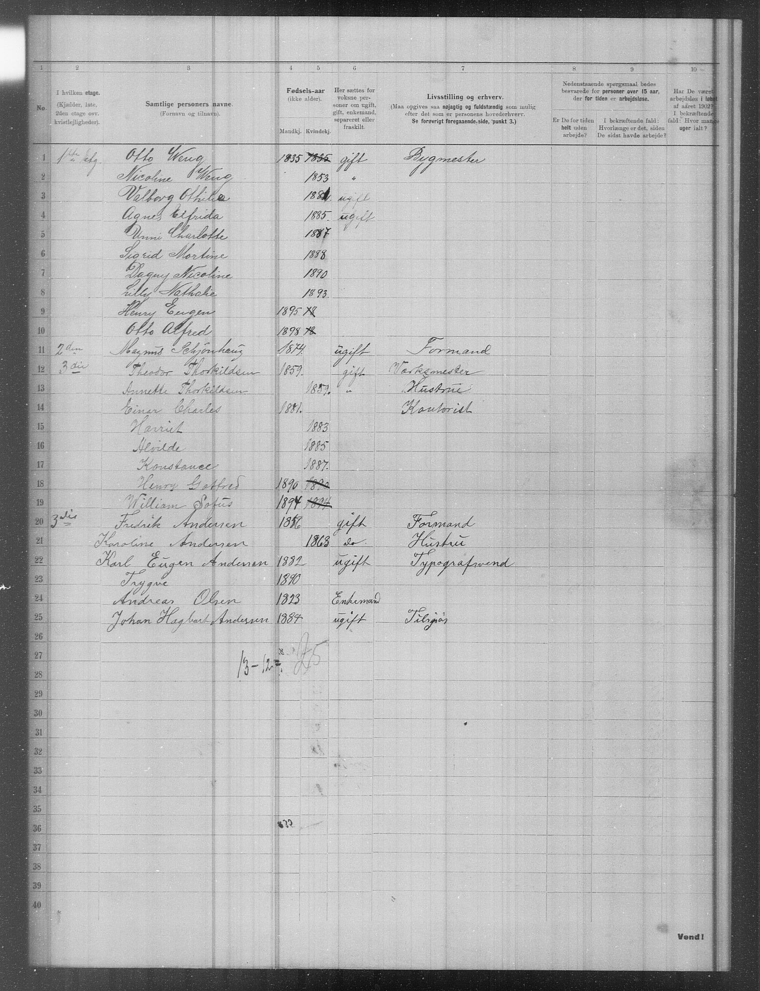 OBA, Municipal Census 1902 for Kristiania, 1902, p. 18132