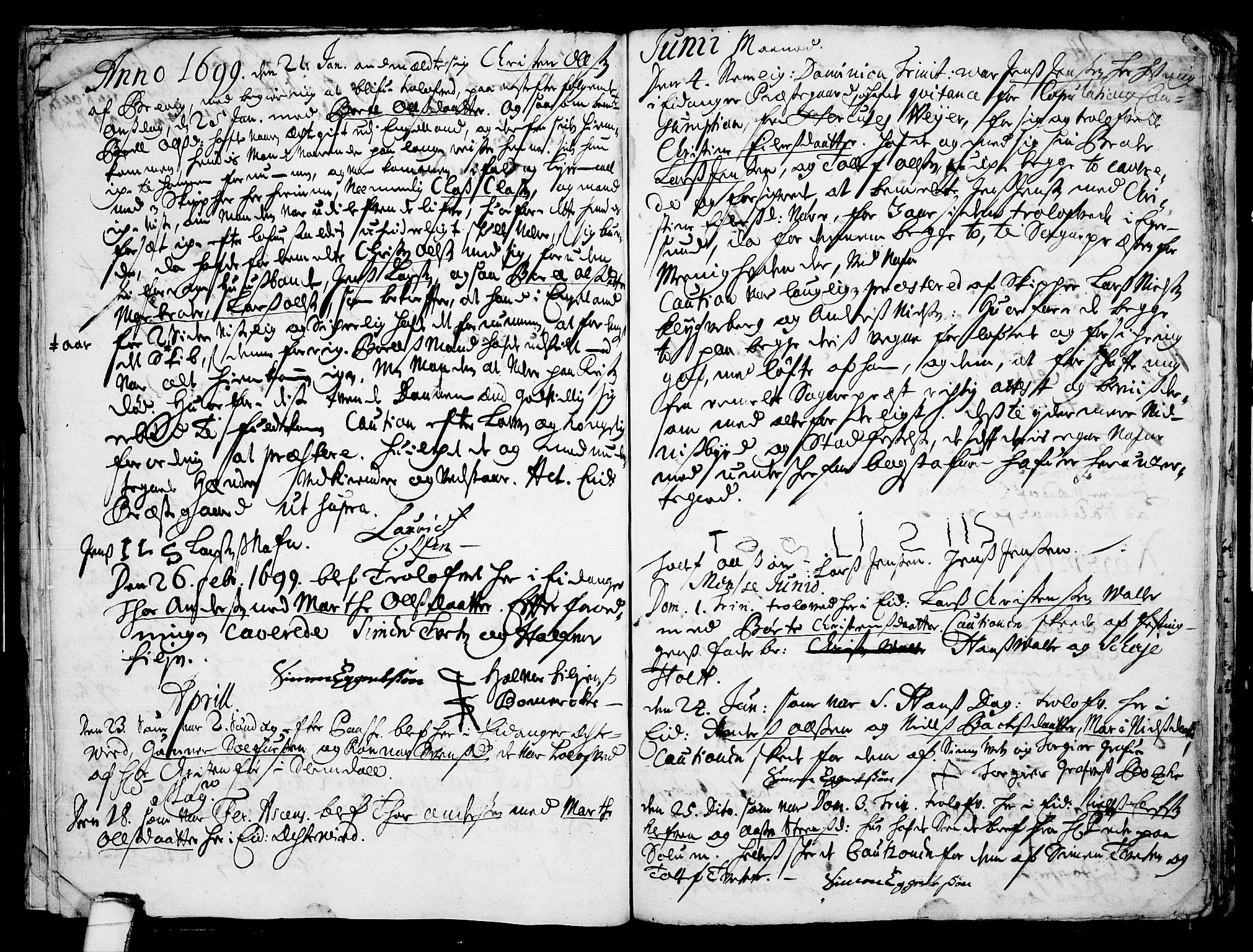Eidanger kirkebøker, SAKO/A-261/F/Fa/L0001: Parish register (official) no. 1, 1695-1717, p. 15