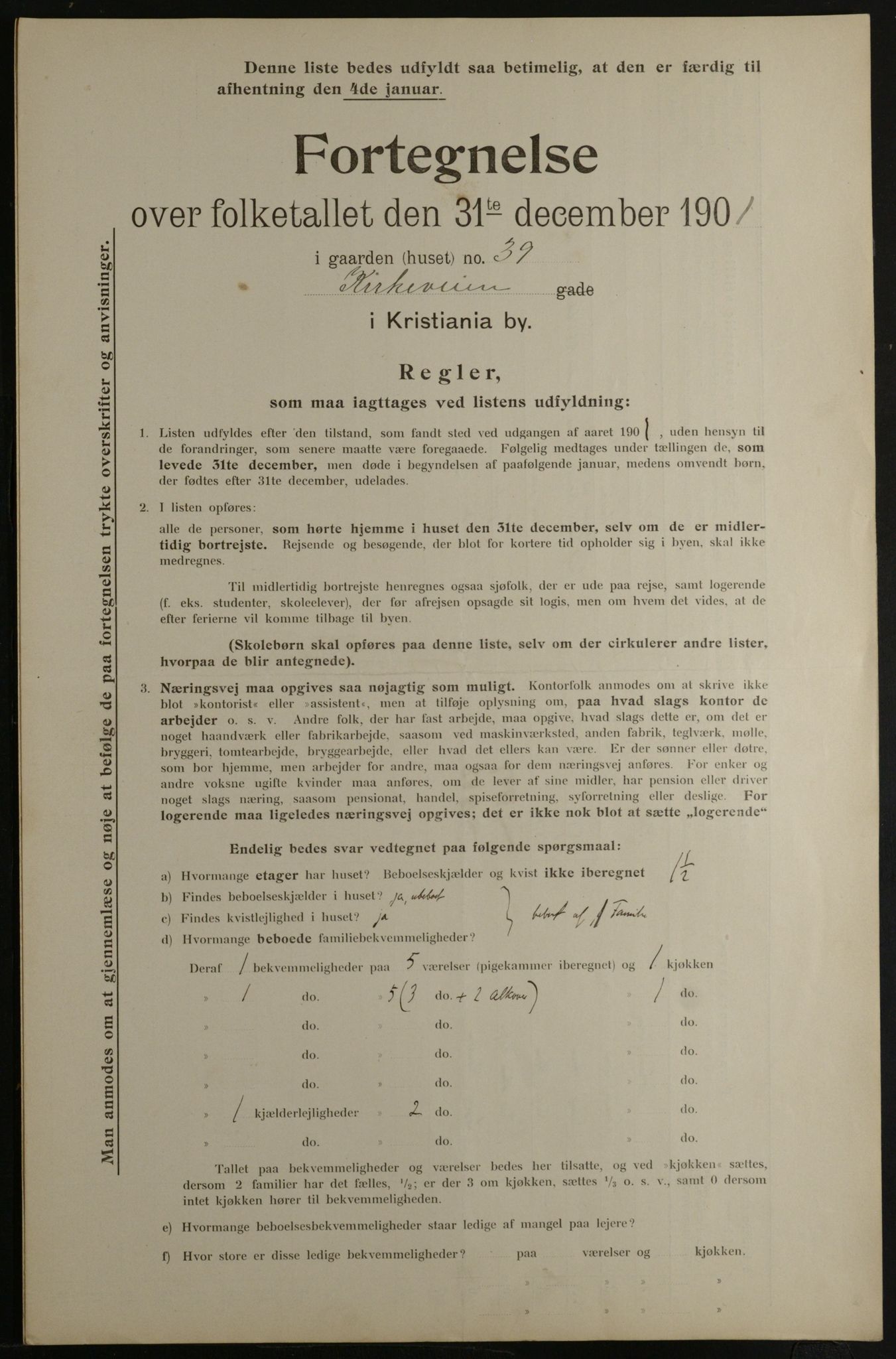 OBA, Municipal Census 1901 for Kristiania, 1901, p. 7967