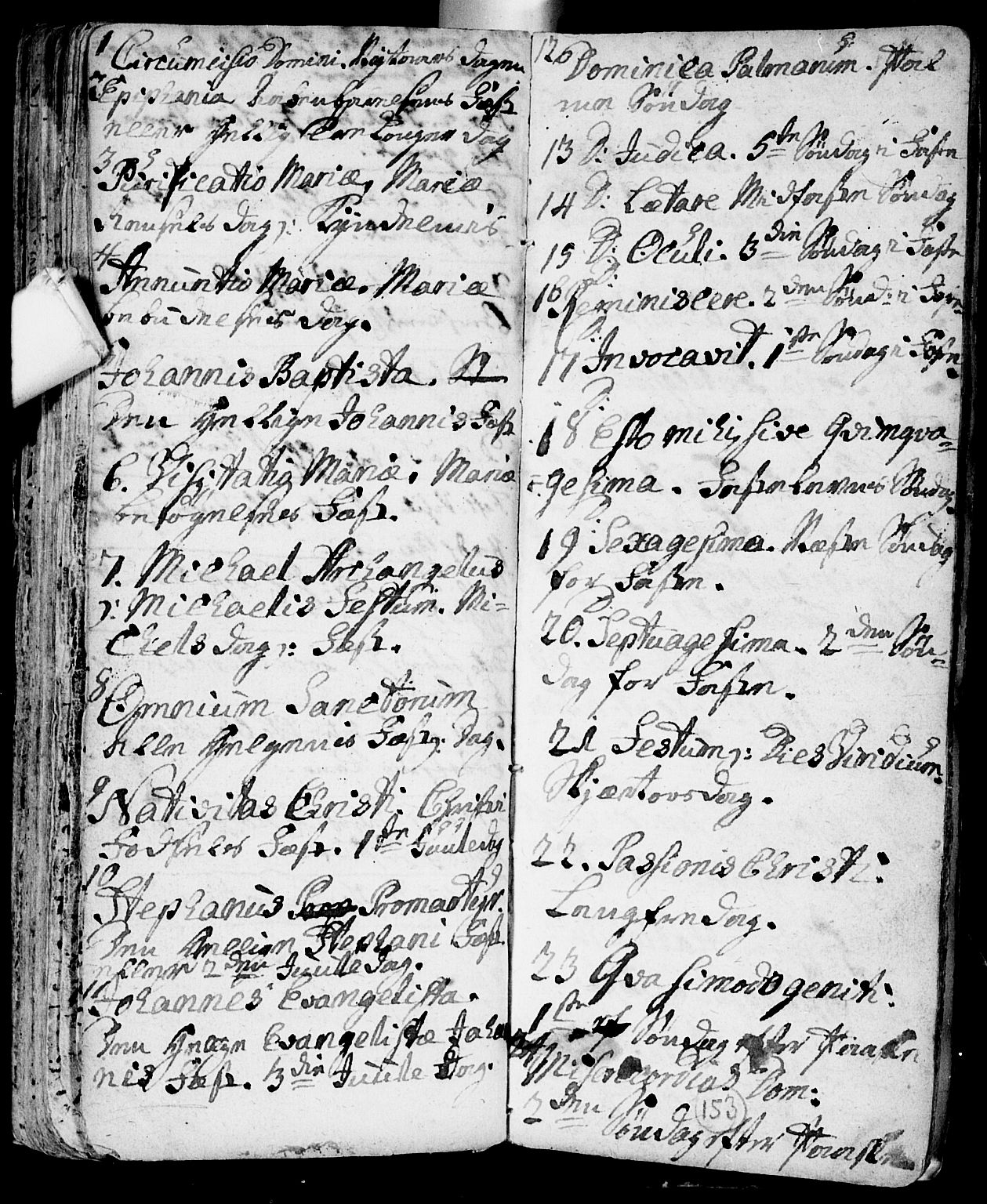 Røyken kirkebøker, AV/SAKO-A-241/F/Fa/L0001: Parish register (official) no. 1, 1701-1730, p. 153