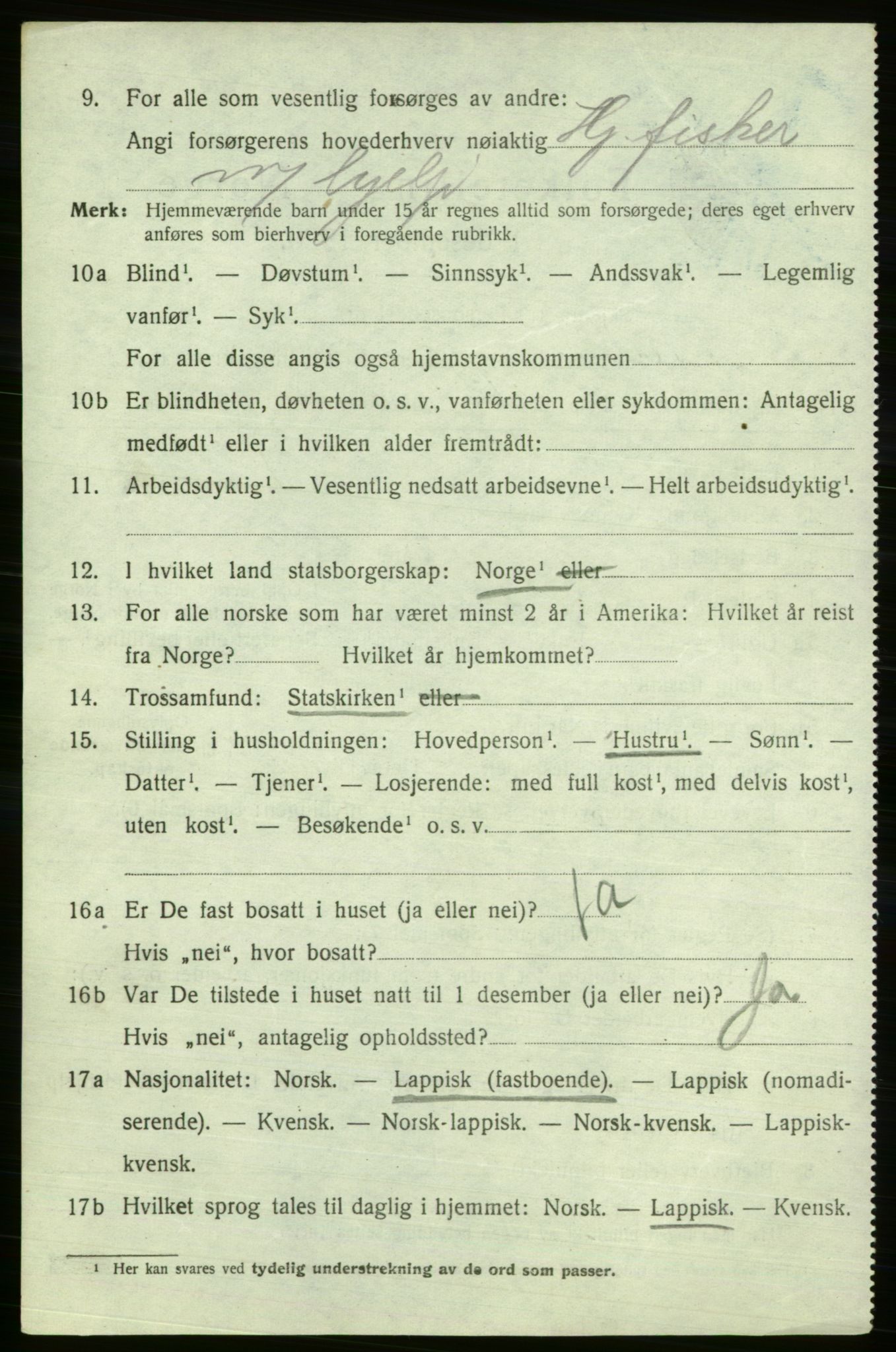 SATØ, 1920 census for Berlevåg, 1920, p. 2480