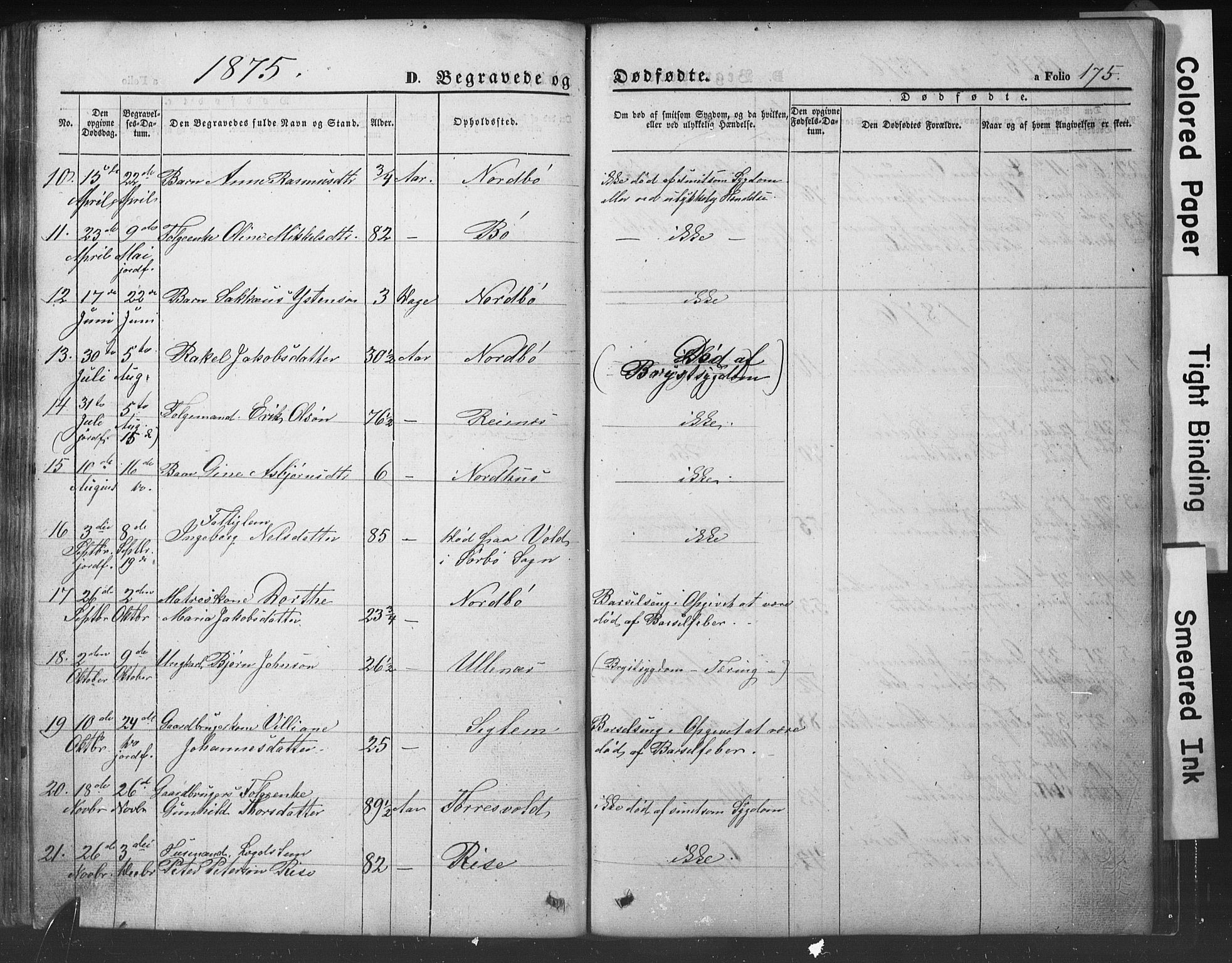 Rennesøy sokneprestkontor, AV/SAST-A -101827/H/Ha/Hab/L0002: Parish register (copy) no. B 2, 1852-1880, p. 175