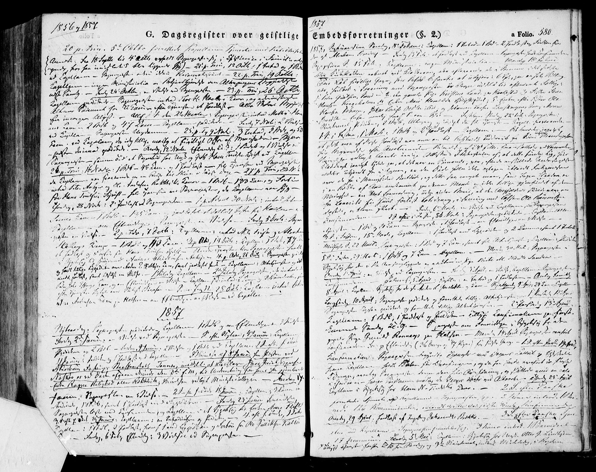 Tjølling kirkebøker, SAKO/A-60/F/Fa/L0006: Parish register (official) no. 6, 1835-1859, p. 580