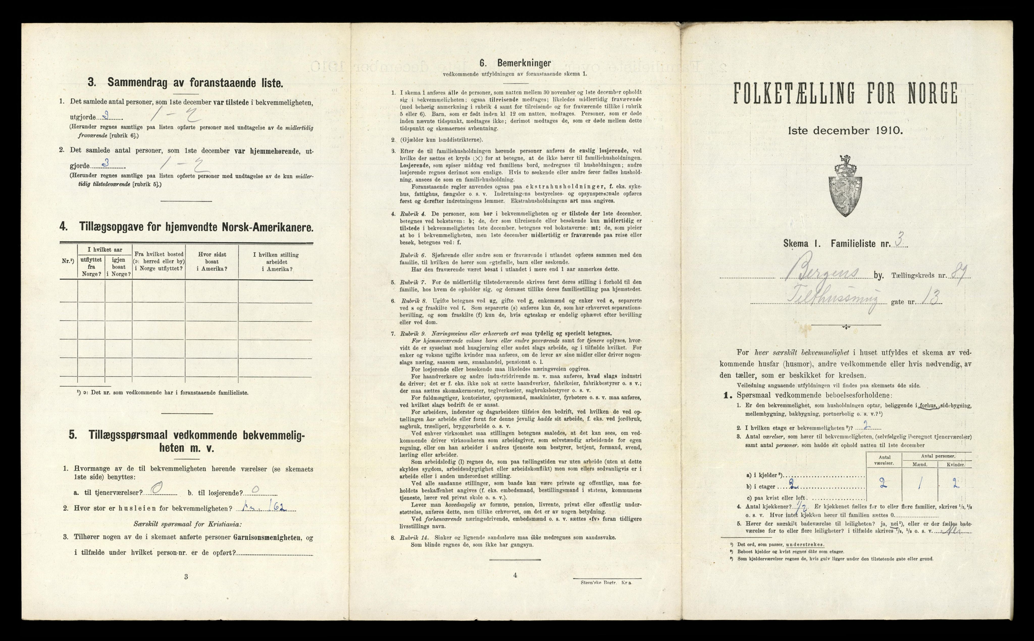 RA, 1910 census for Bergen, 1910, p. 31569