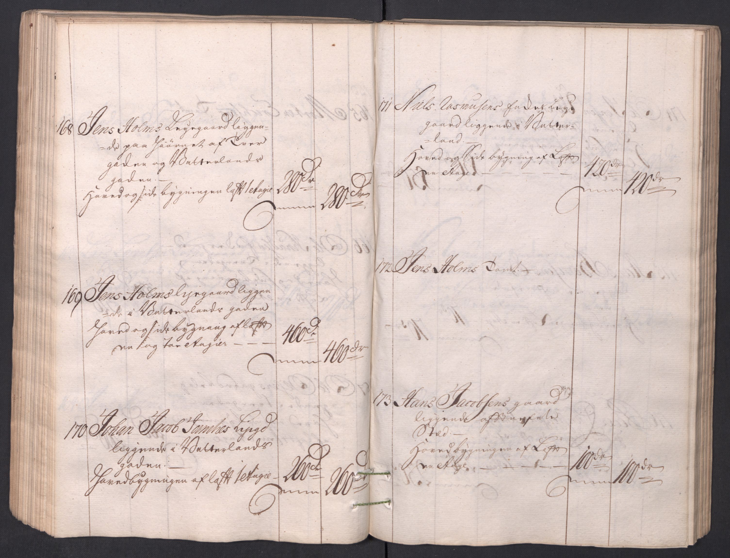 Kristiania stiftamt, AV/SAO-A-10386/I/Ia/L0001/0002: Branntakster / Christiania, 1766-1767