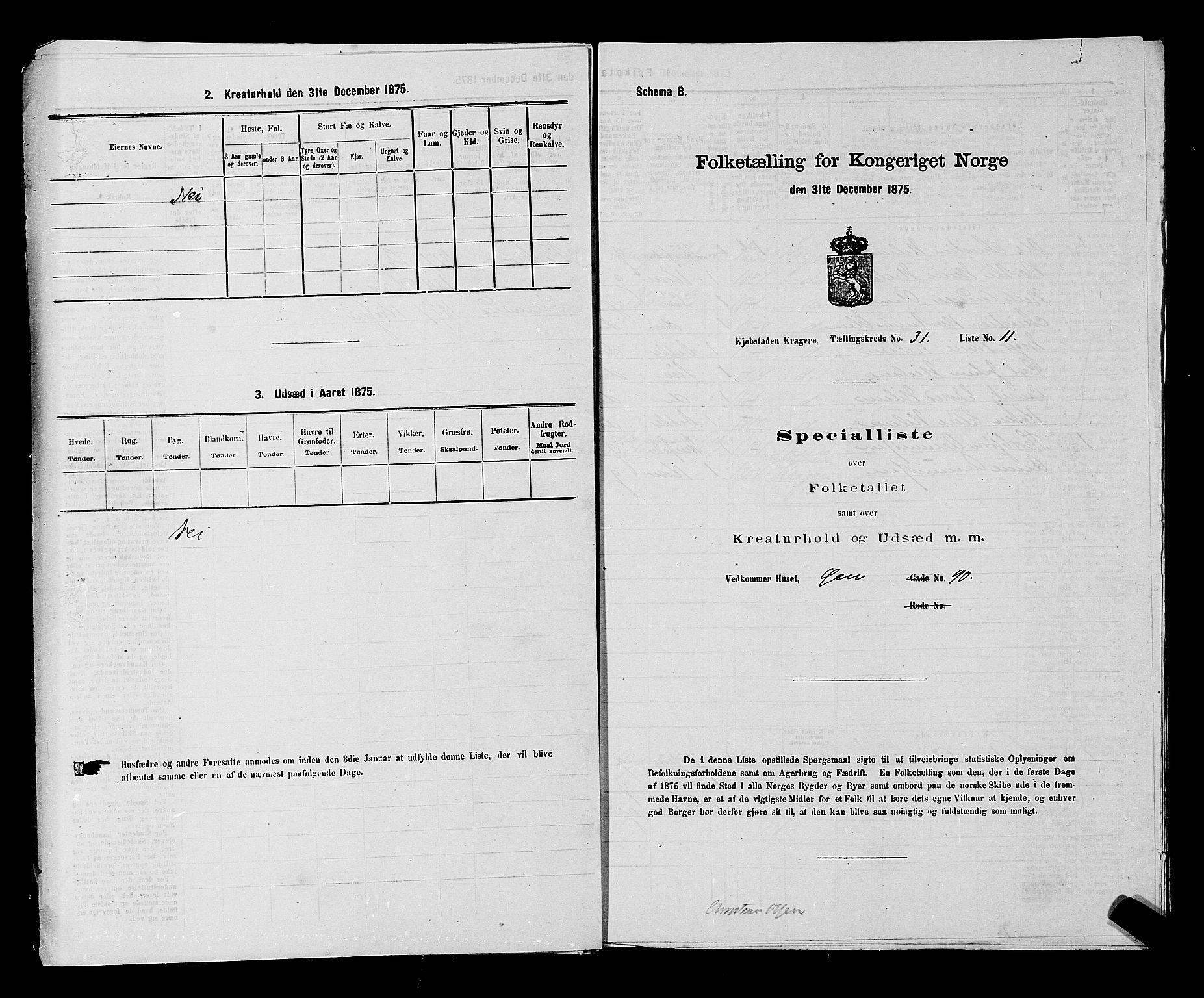 SAKO, 1875 census for 0801P Kragerø, 1875, p. 781