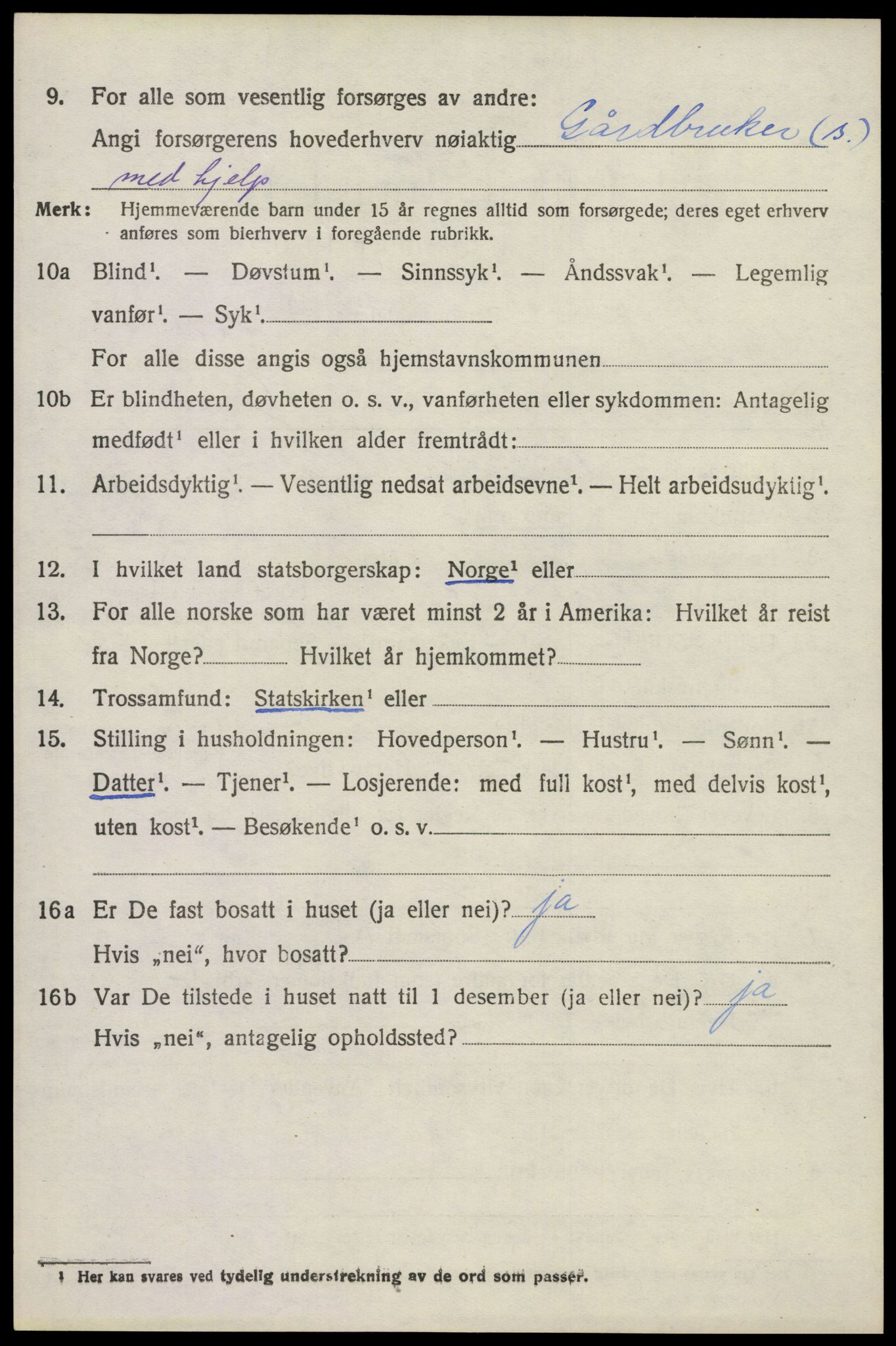 SAKO, 1920 census for Lardal, 1920, p. 2068