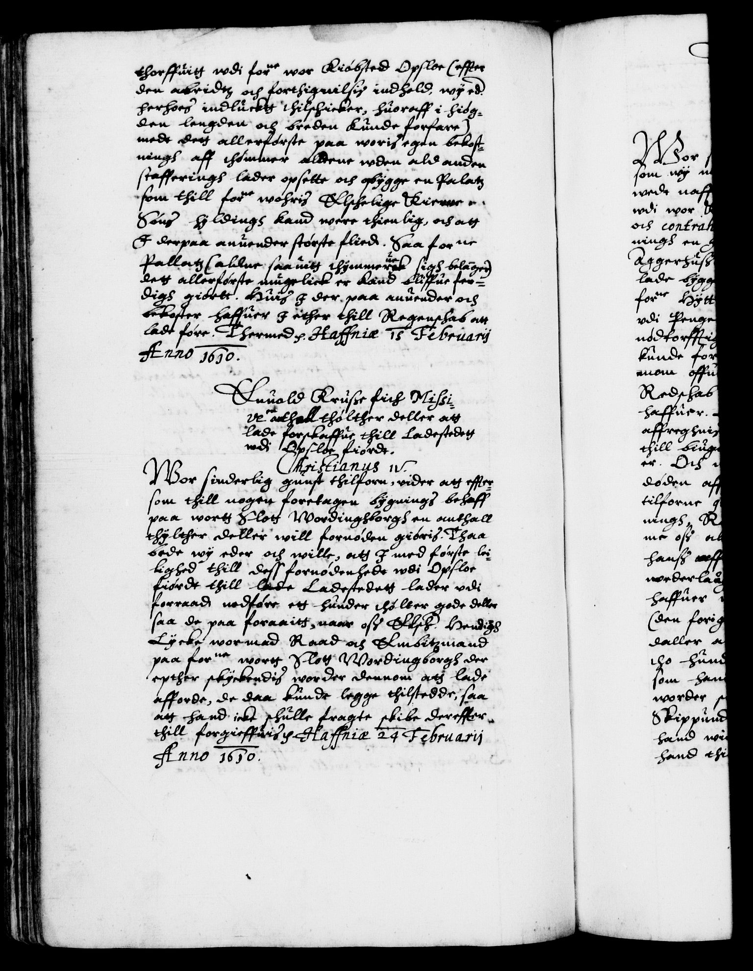 Danske Kanselli 1572-1799, AV/RA-EA-3023/F/Fc/Fca/Fcab/L0003: Norske tegnelser (mikrofilm), 1596-1616, p. 370b