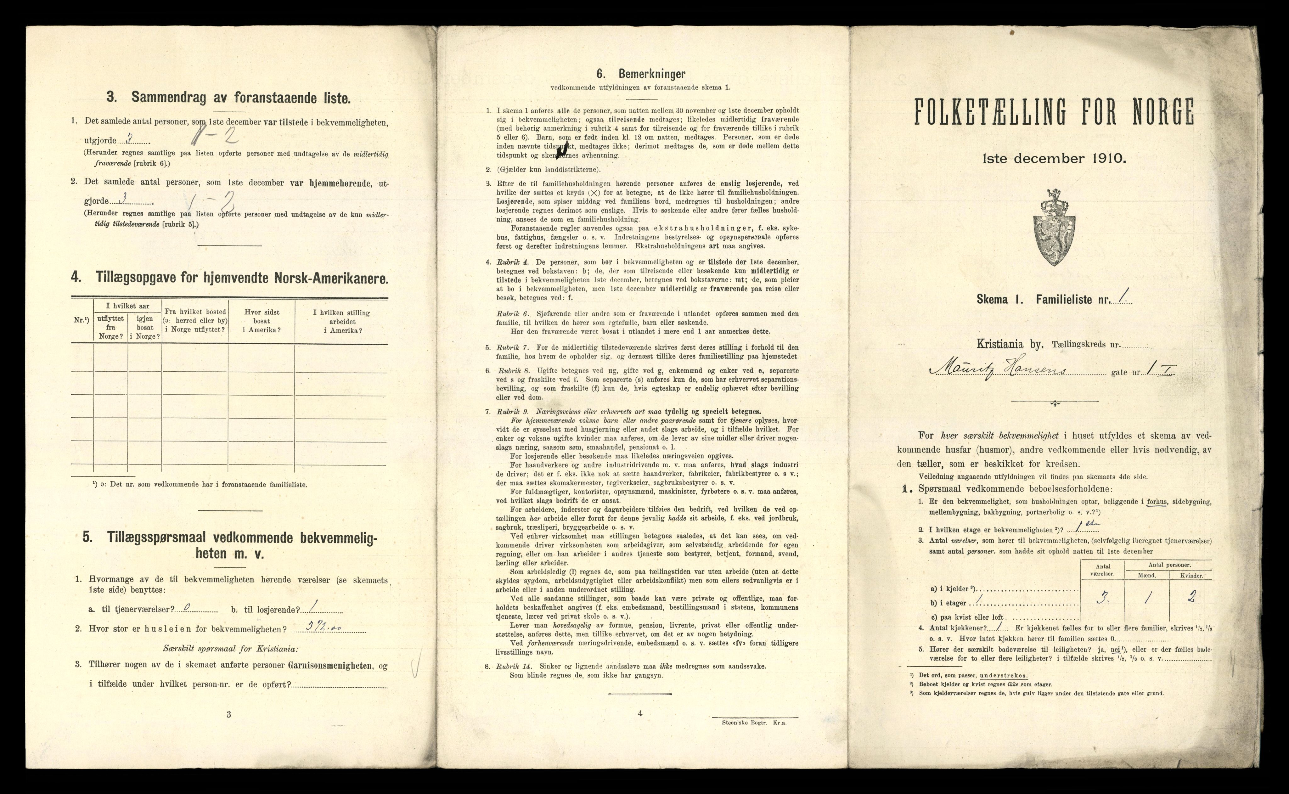 RA, 1910 census for Kristiania, 1910, p. 62799