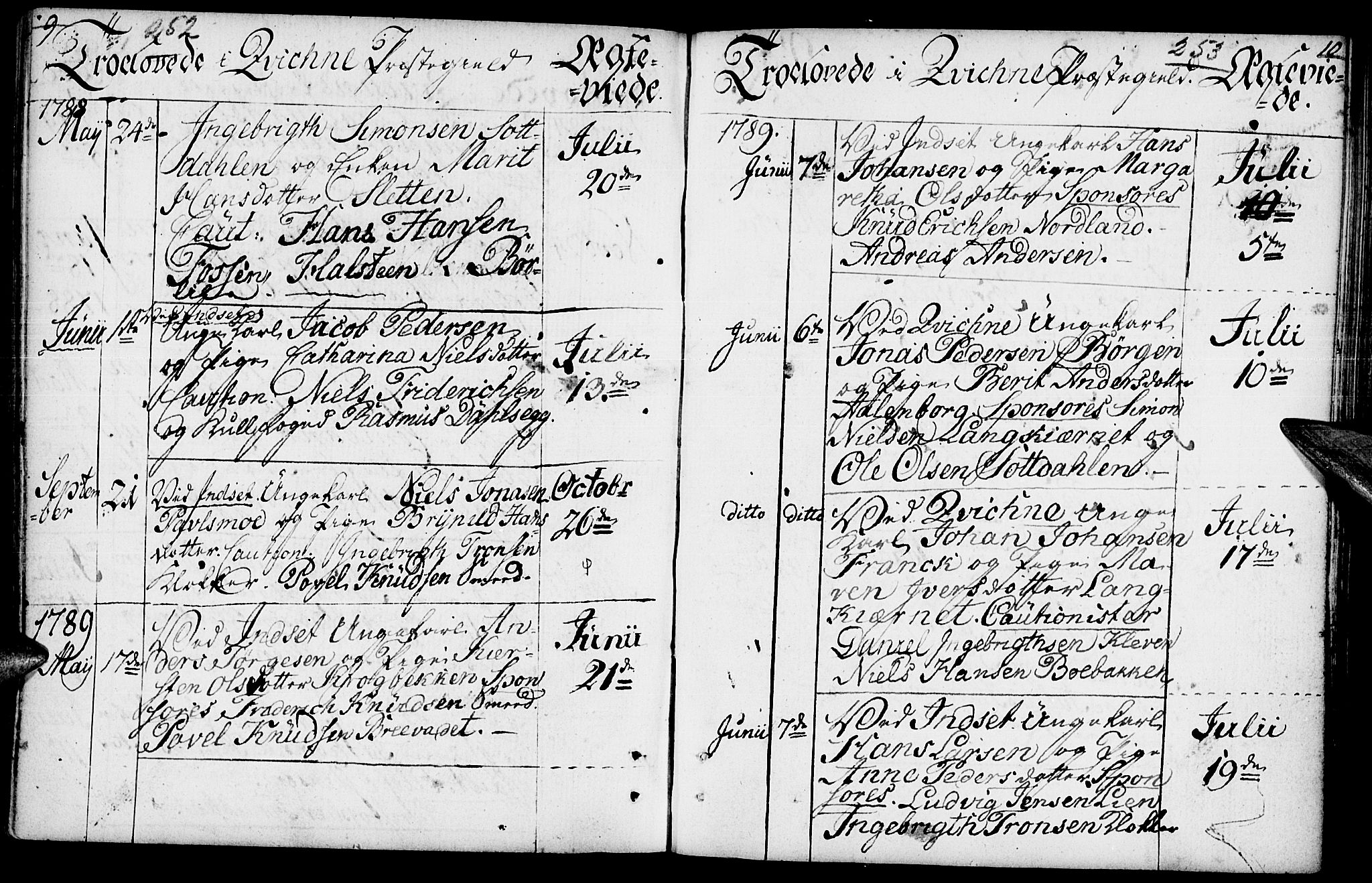 Kvikne prestekontor, AV/SAH-PREST-064/H/Ha/Haa/L0003: Parish register (official) no. 3, 1785-1814, p. 252-253