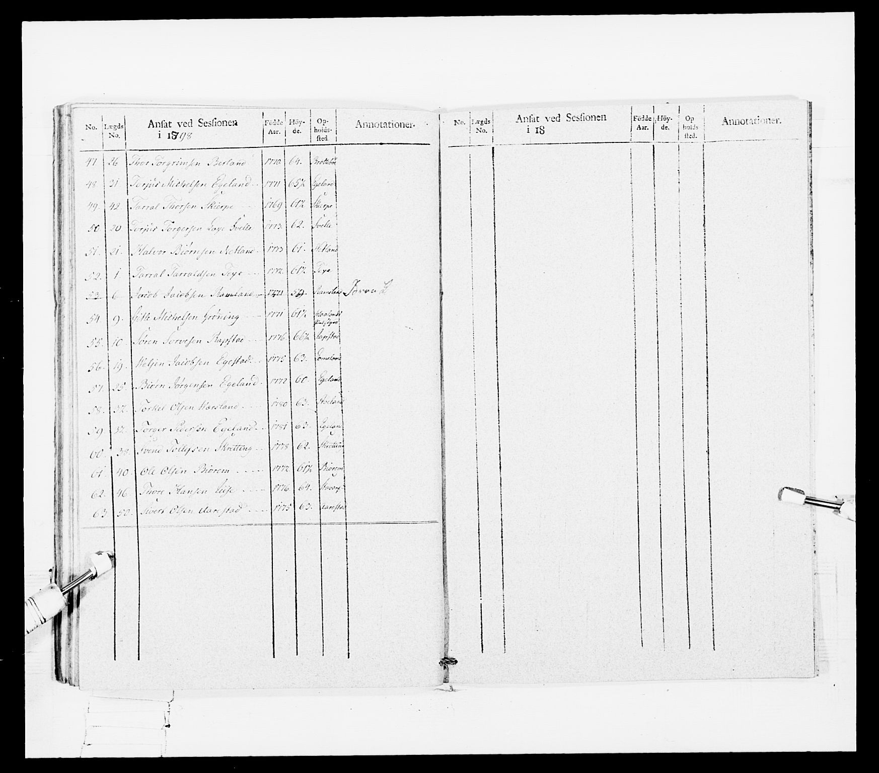 Generalitets- og kommissariatskollegiet, Det kongelige norske kommissariatskollegium, AV/RA-EA-5420/E/Eh/L0108: Vesterlenske nasjonale infanteriregiment, 1791-1802, p. 277