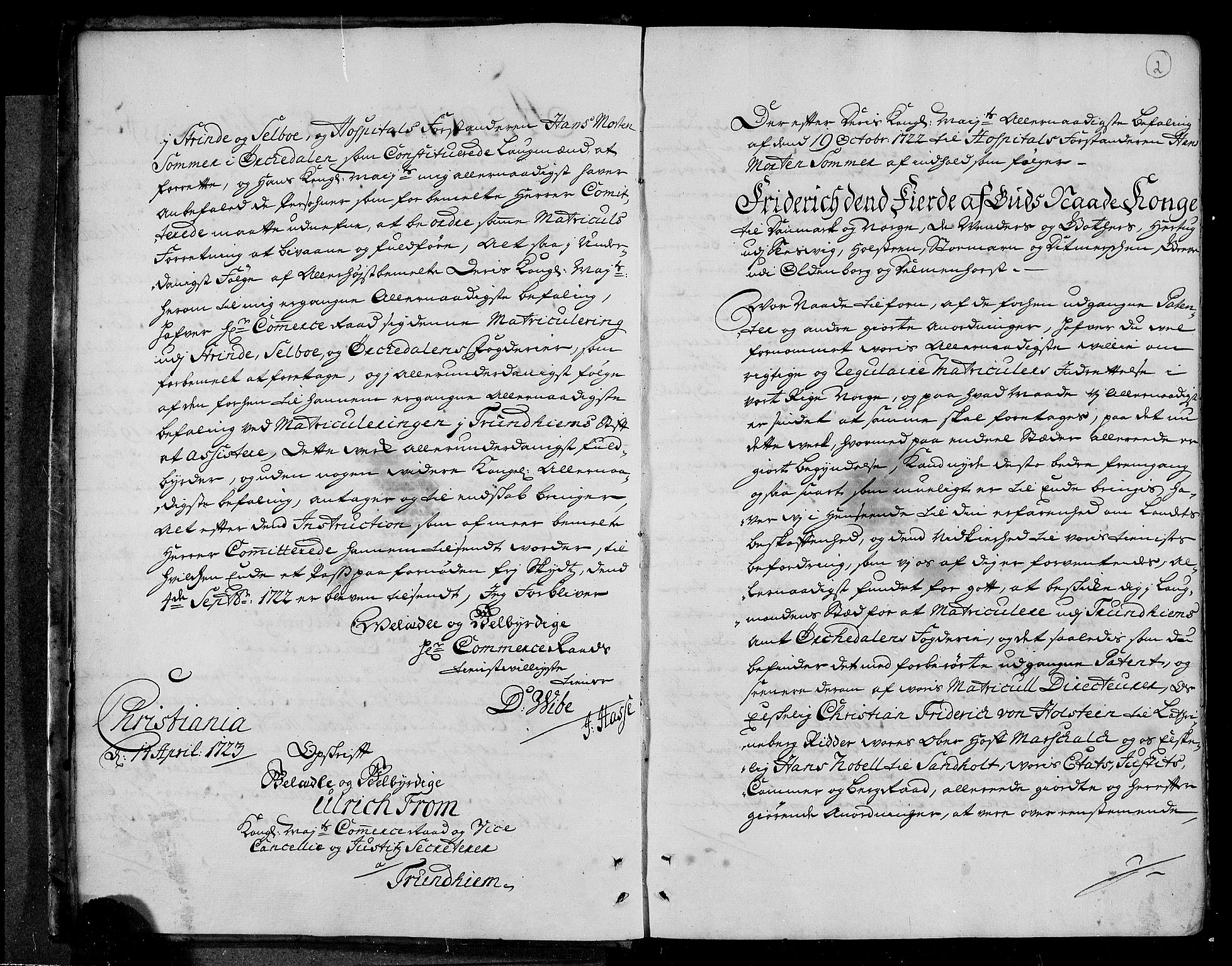 Rentekammeret inntil 1814, Realistisk ordnet avdeling, AV/RA-EA-4070/N/Nb/Nbf/L0156: Orkdal eksaminasjonsprotokoll, 1723, p. 3