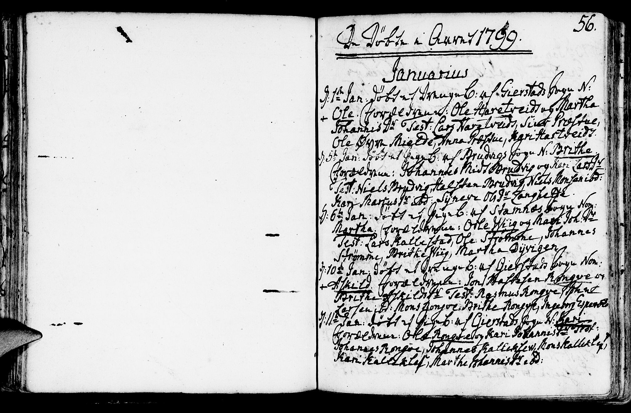 Haus sokneprestembete, SAB/A-75601/H/Haa: Parish register (official) no. A 11, 1796-1816, p. 56