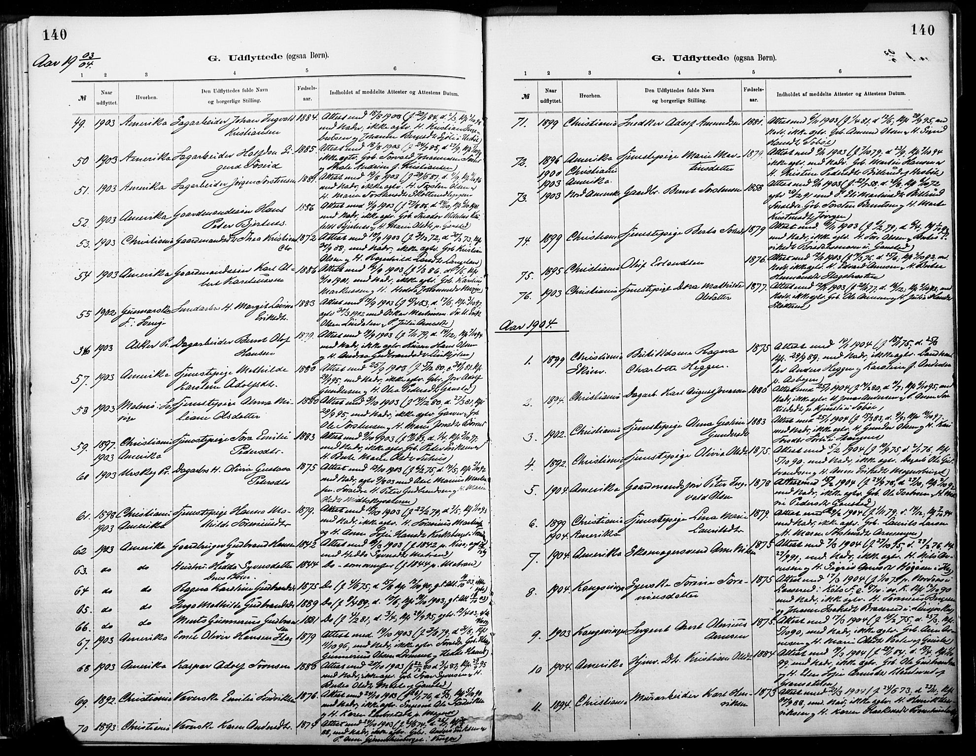 Eidskog prestekontor, SAH/PREST-026/H/Ha/Haa/L0004: Parish register (official) no. 4, 1884-1897, p. 140
