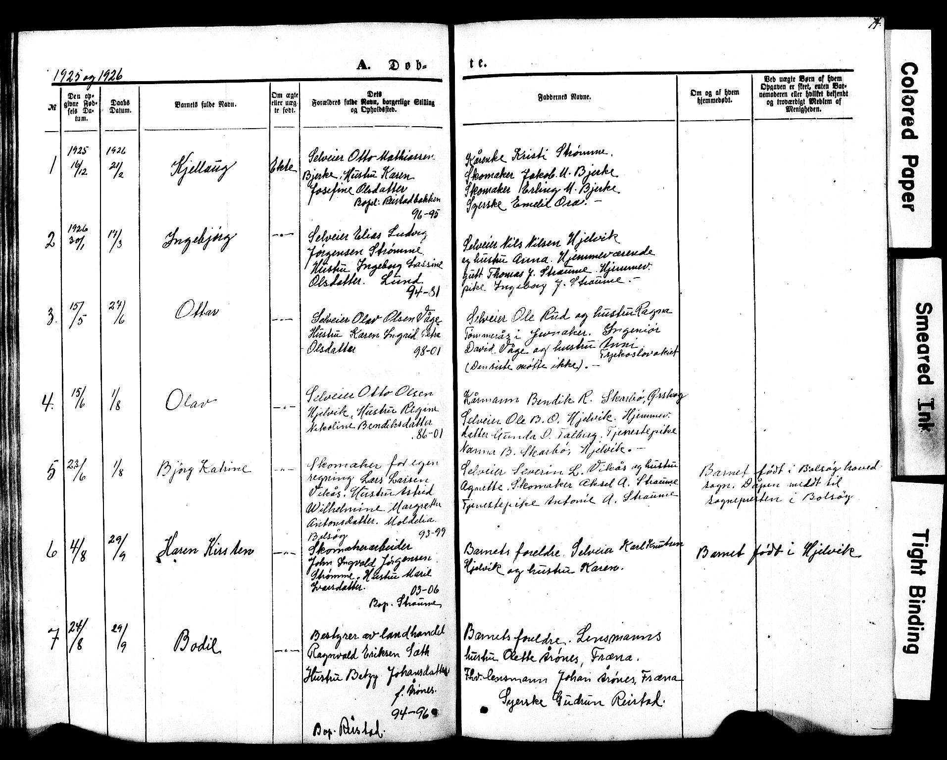 Ministerialprotokoller, klokkerbøker og fødselsregistre - Møre og Romsdal, SAT/A-1454/550/L0618: Parish register (copy) no. 550C01, 1870-1927, p. 74