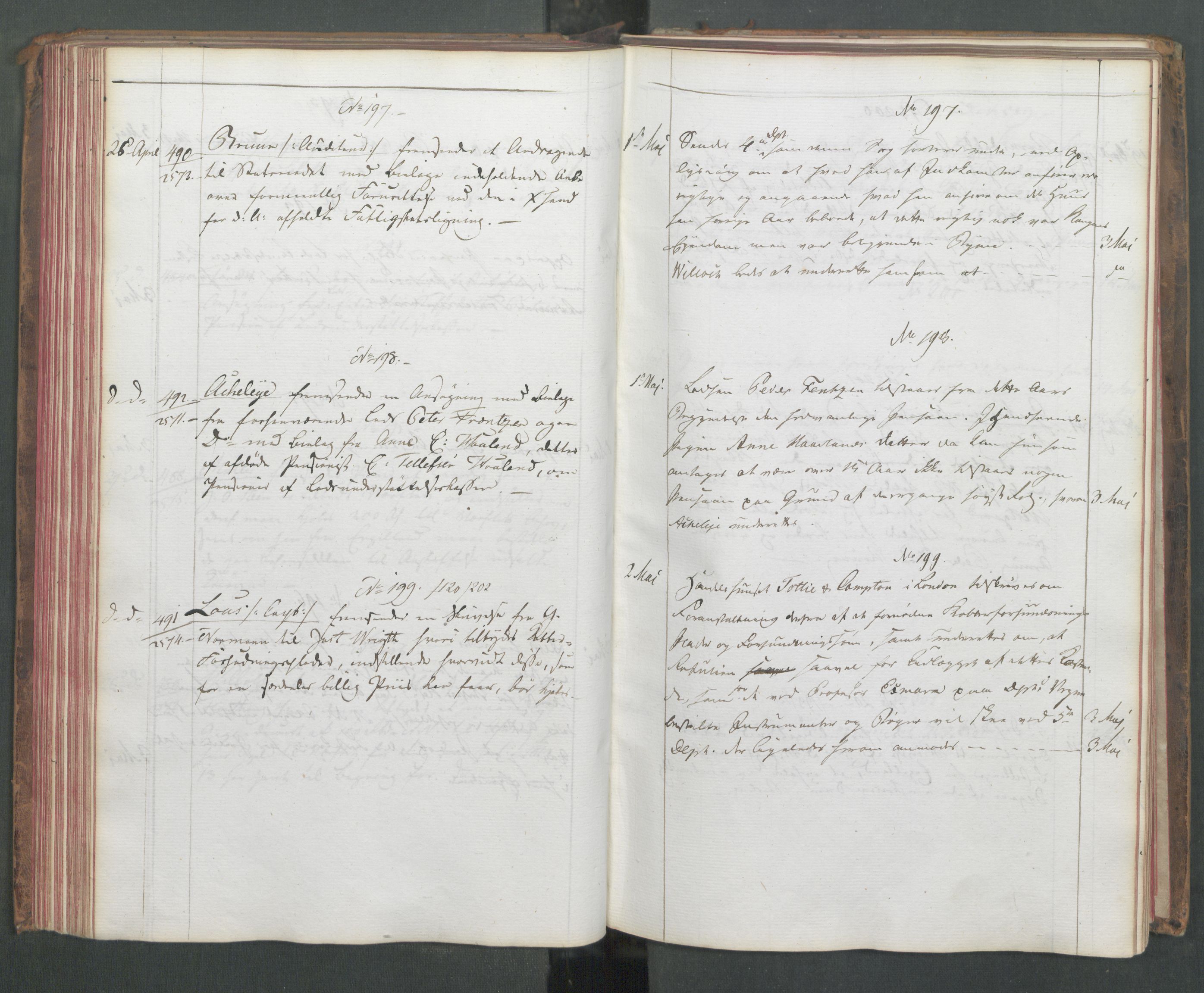 Marinedepartementet/ Marine- og postdepartementet, AV/RA-RAFA-3792/C/L0003: 7de Departements Journal, 1815-1816