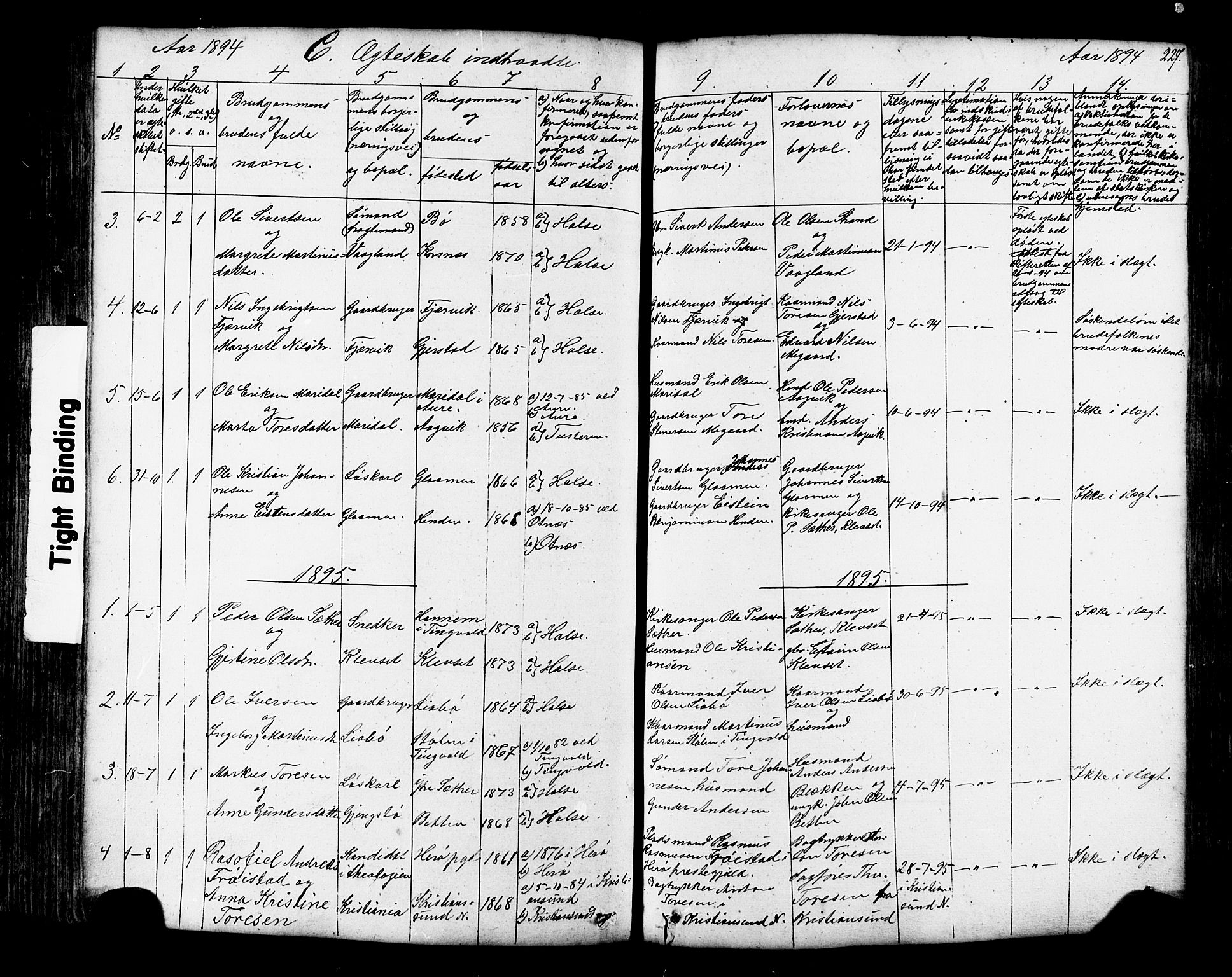 Ministerialprotokoller, klokkerbøker og fødselsregistre - Møre og Romsdal, AV/SAT-A-1454/576/L0890: Parish register (copy) no. 576C01, 1837-1908, p. 227