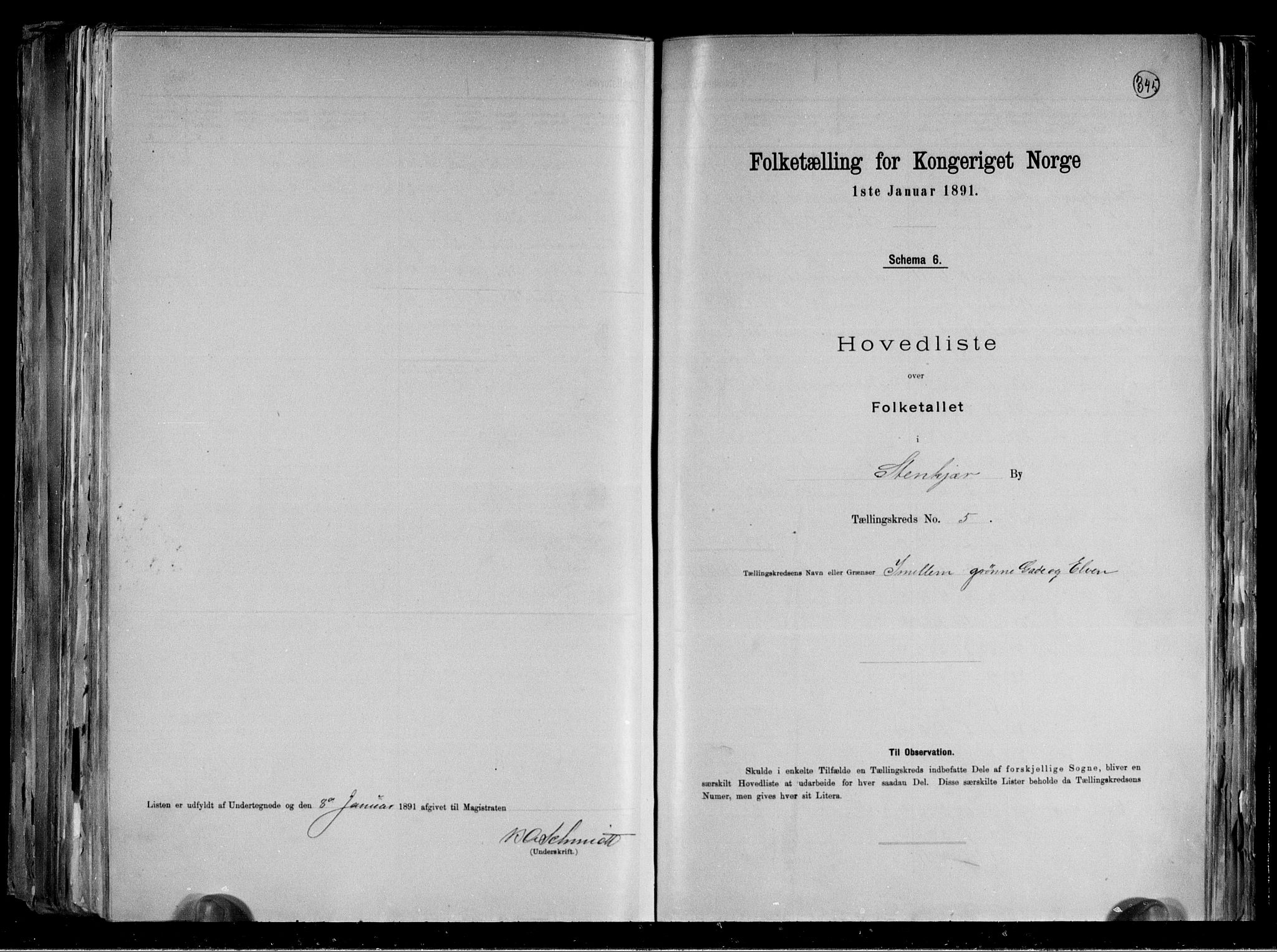 RA, 1891 census for 1702 Steinkjer, 1891, p. 13