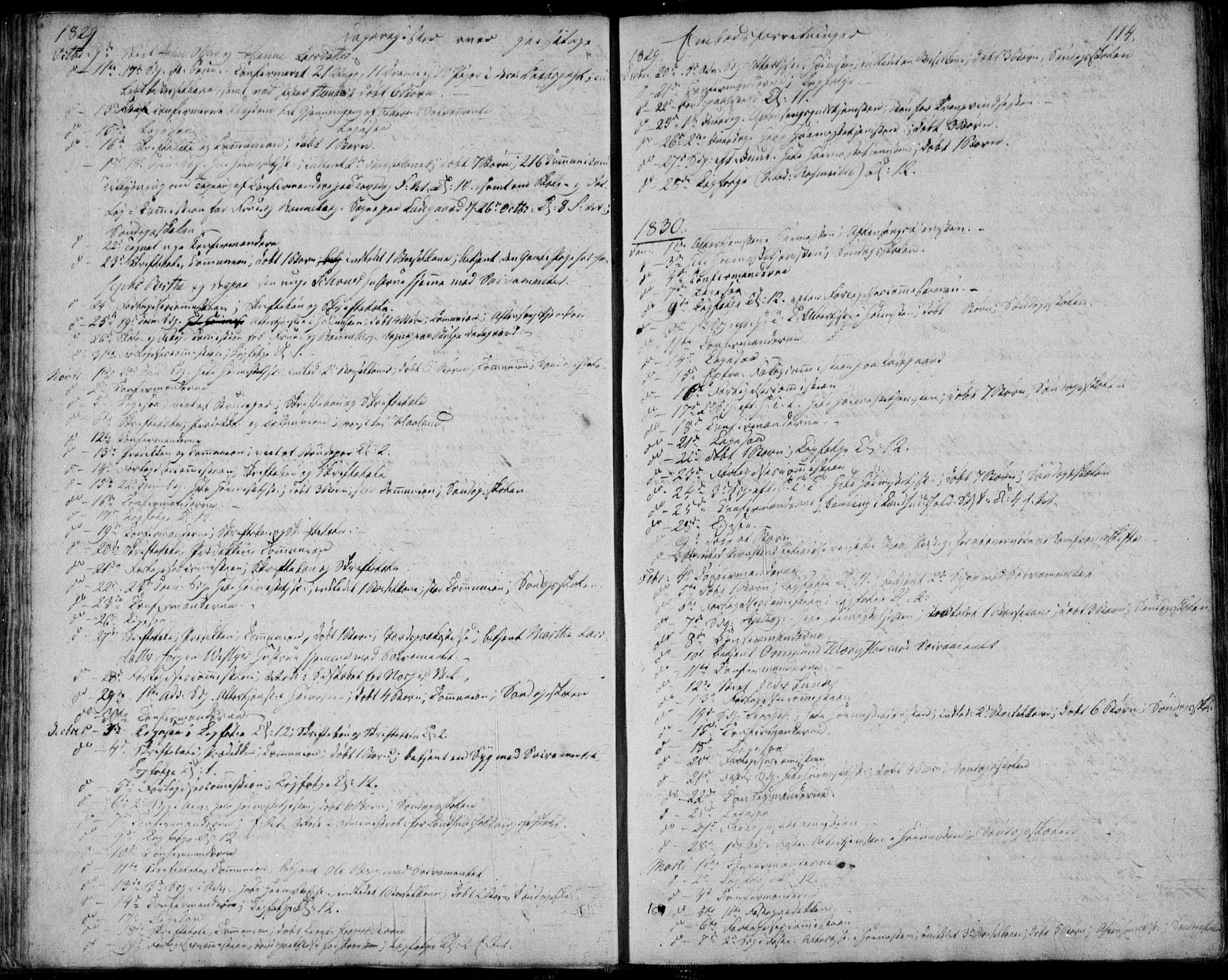 Domkirken sokneprestkontor, SAST/A-101812/001/30/30BA/L0013: Parish register (official) no. A 12, 1823-1861, p. 114