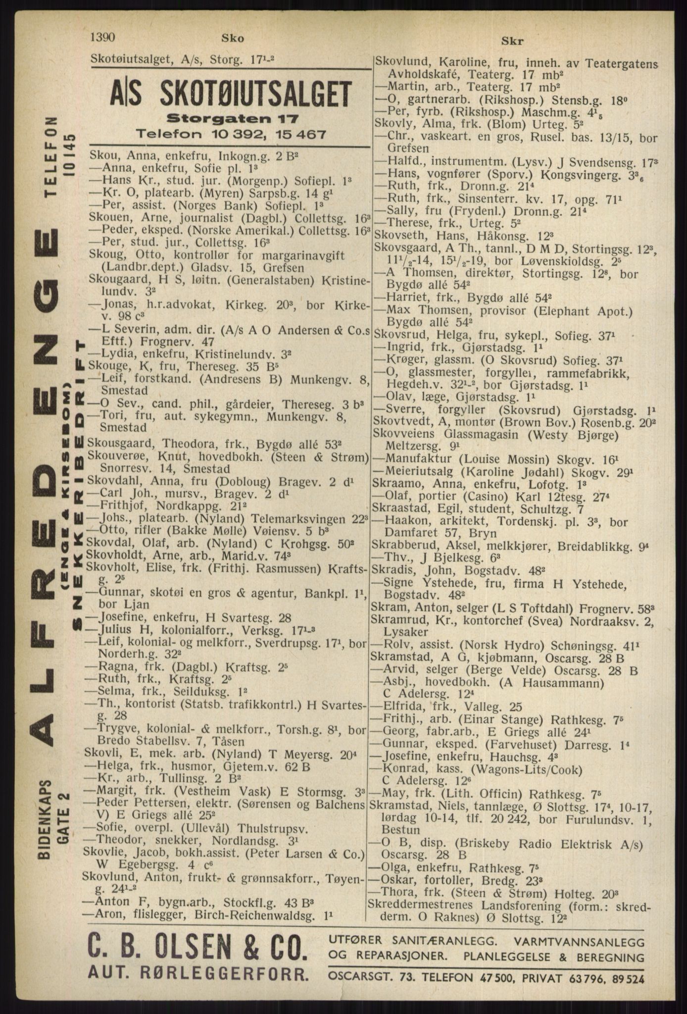 Kristiania/Oslo adressebok, PUBL/-, 1937, p. 1390
