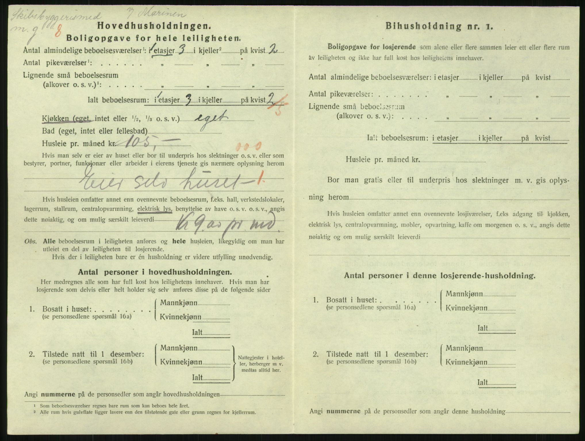 SAKO, 1920 census for Horten, 1920, p. 4614