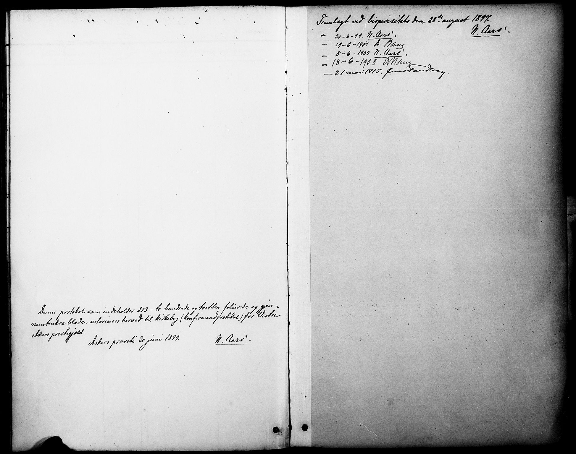 Vestre Aker prestekontor Kirkebøker, SAO/A-10025/F/Fa/L0012: Parish register (official) no. 12, 1894-1909