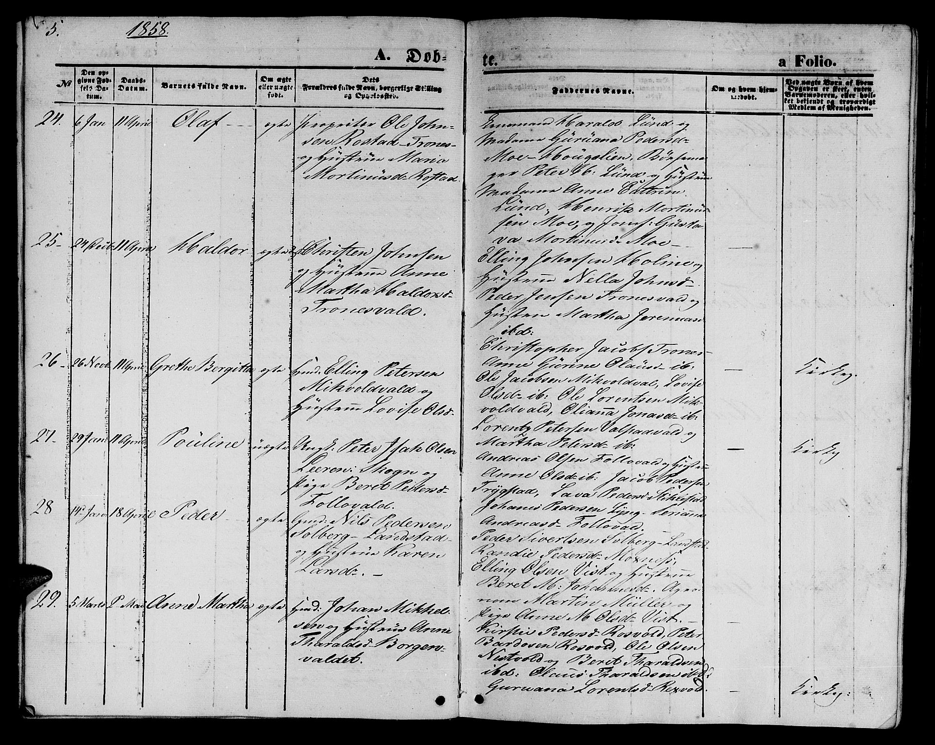 Ministerialprotokoller, klokkerbøker og fødselsregistre - Nord-Trøndelag, AV/SAT-A-1458/723/L0254: Parish register (copy) no. 723C02, 1858-1868, p. 5