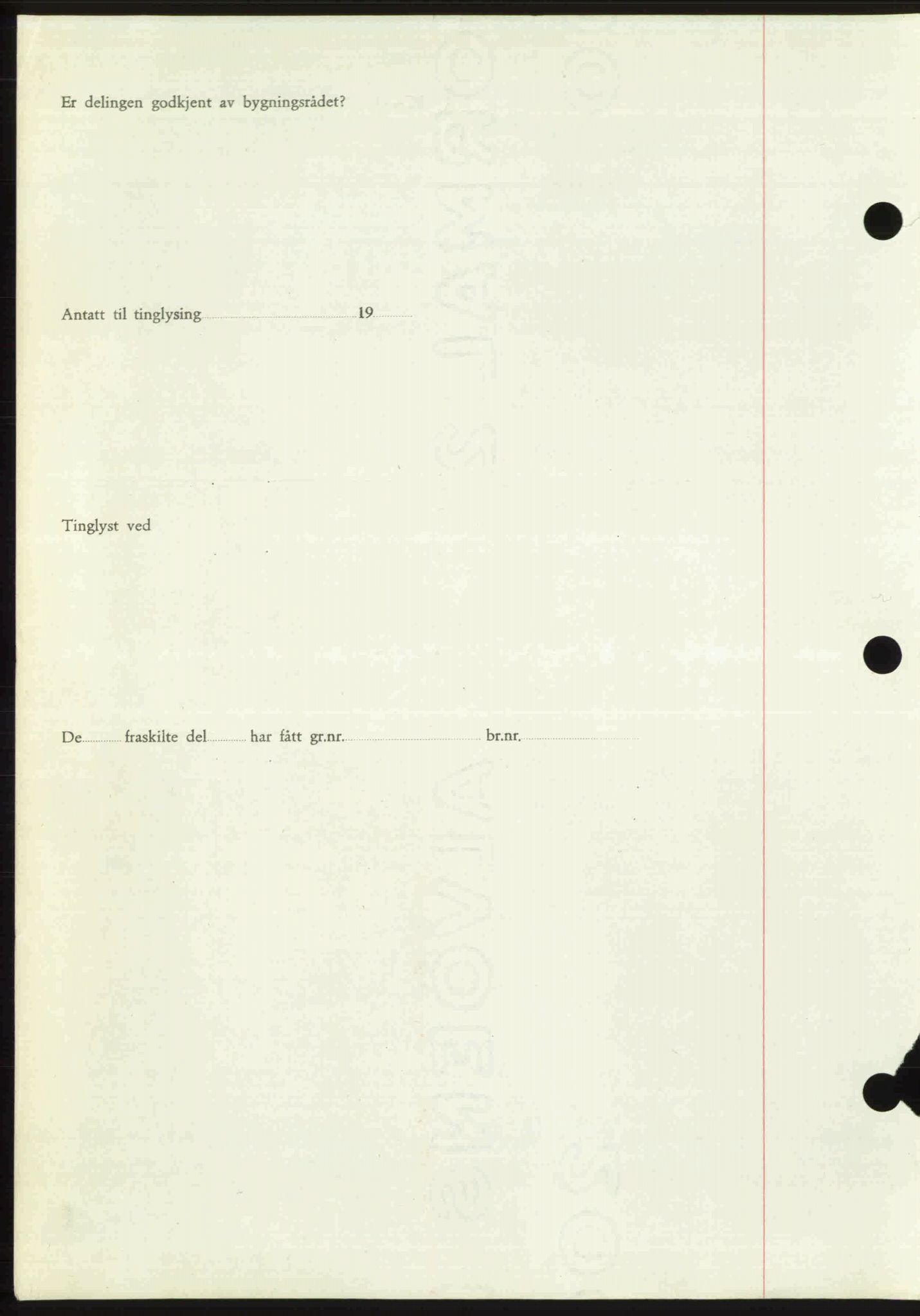 Toten tingrett, SAH/TING-006/H/Hb/Hbc/L0020: Mortgage book no. Hbc-20, 1948-1948, Diary no: : 3510/1948