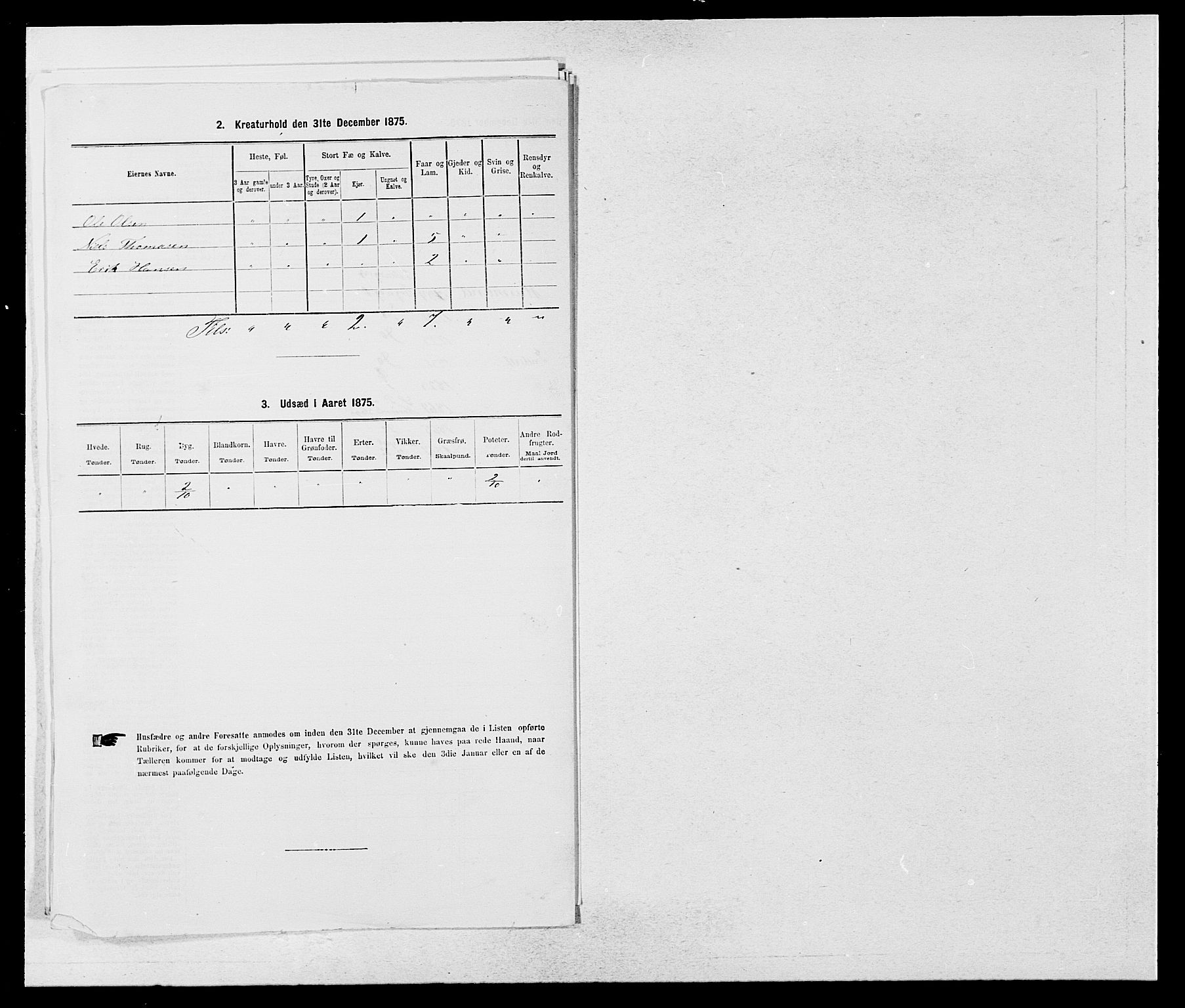 SAB, 1875 census for 1419P Leikanger, 1875, p. 405