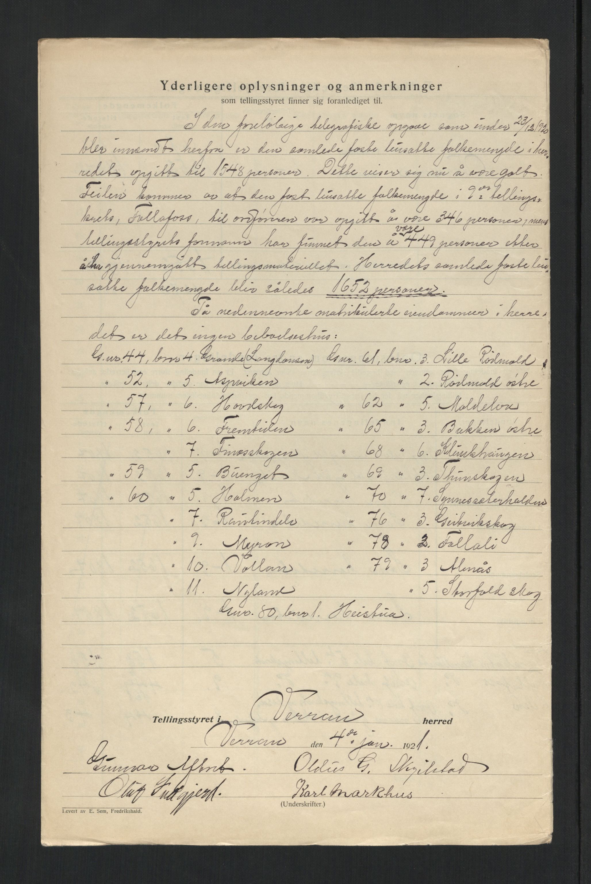 SAT, 1920 census for Verran, 1920, p. 8