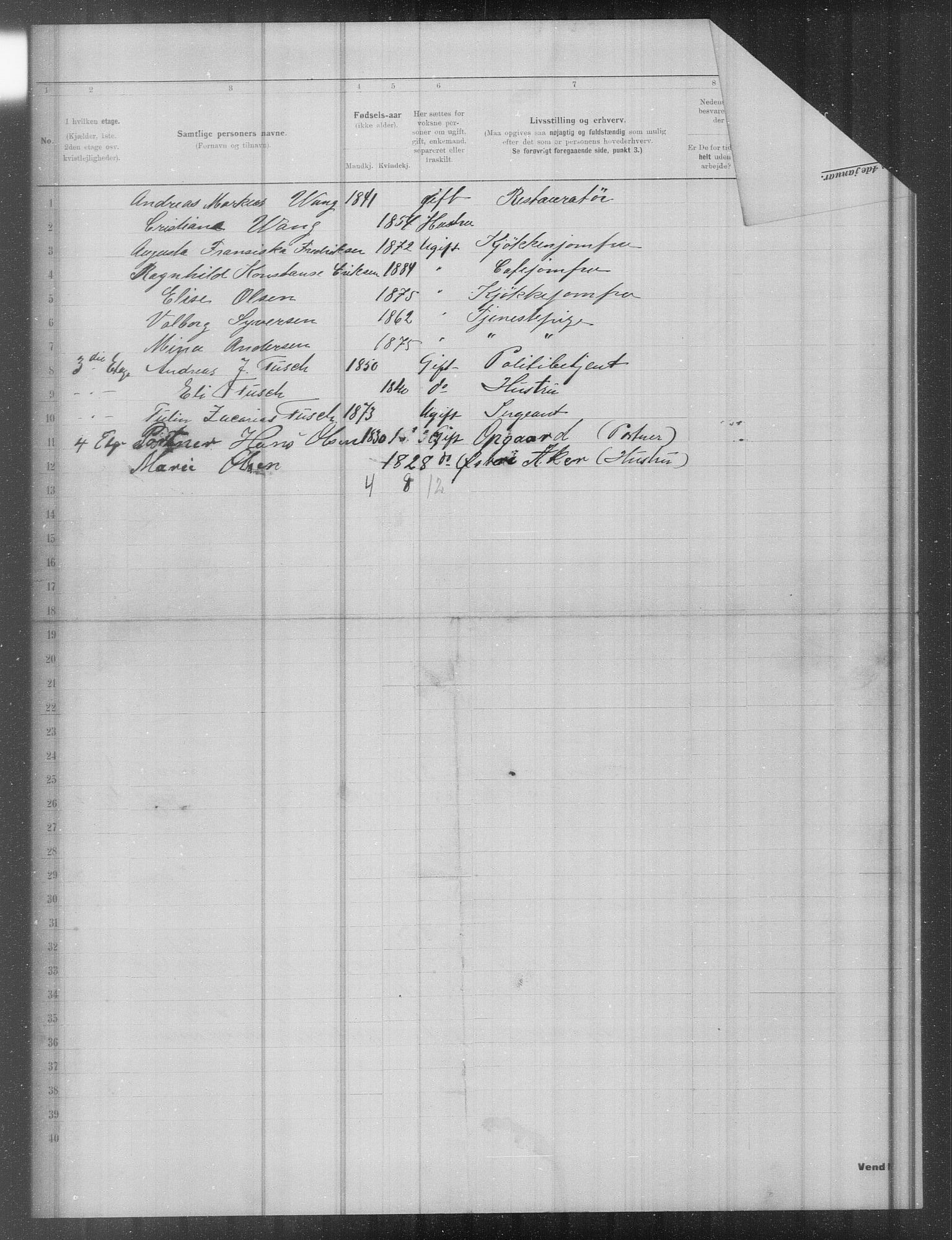 OBA, Municipal Census 1902 for Kristiania, 1902, p. 15435