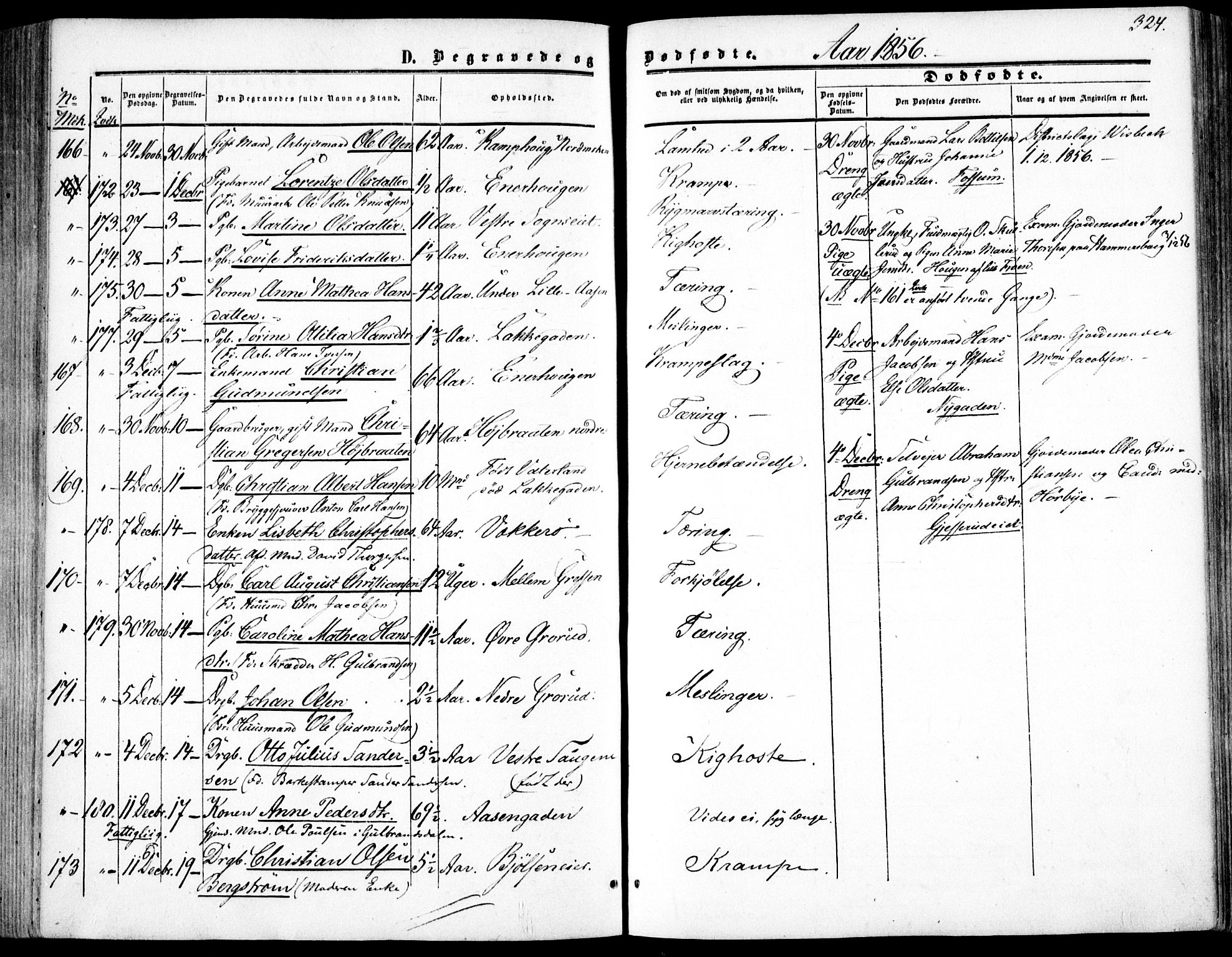 Vestre Aker prestekontor Kirkebøker, SAO/A-10025/F/Fa/L0002: Parish register (official) no. 2, 1855-1877, p. 324