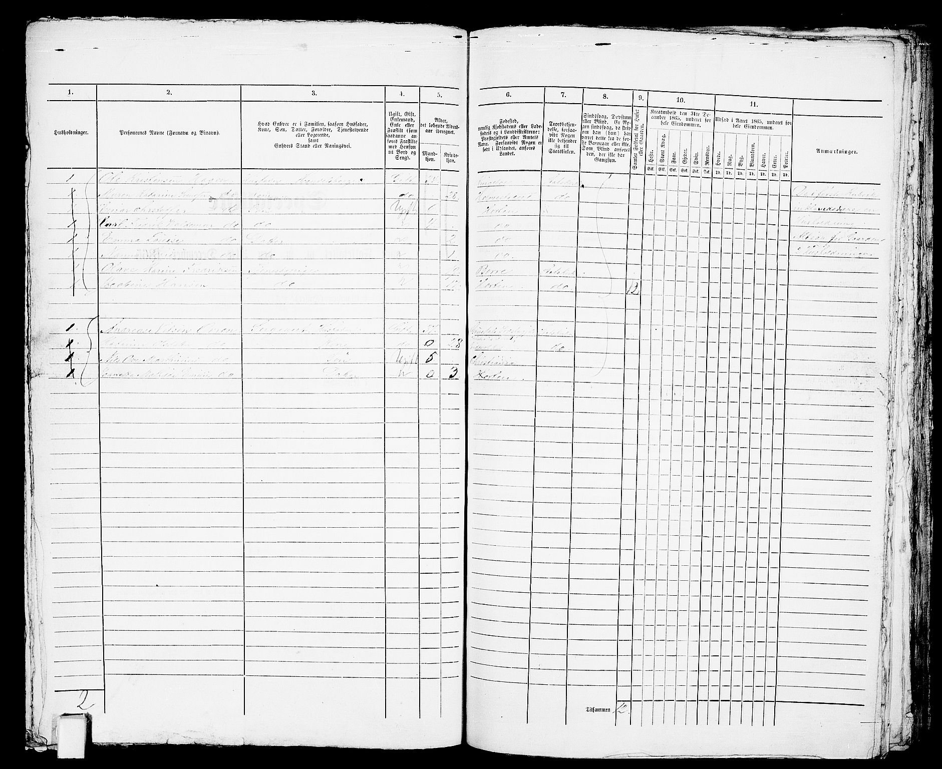 RA, 1865 census for Horten, 1865, p. 767