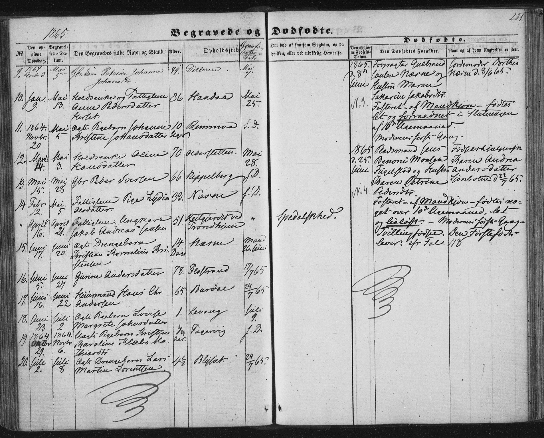 Ministerialprotokoller, klokkerbøker og fødselsregistre - Nordland, AV/SAT-A-1459/838/L0550: Parish register (official) no. 838A08, 1855-1865, p. 221