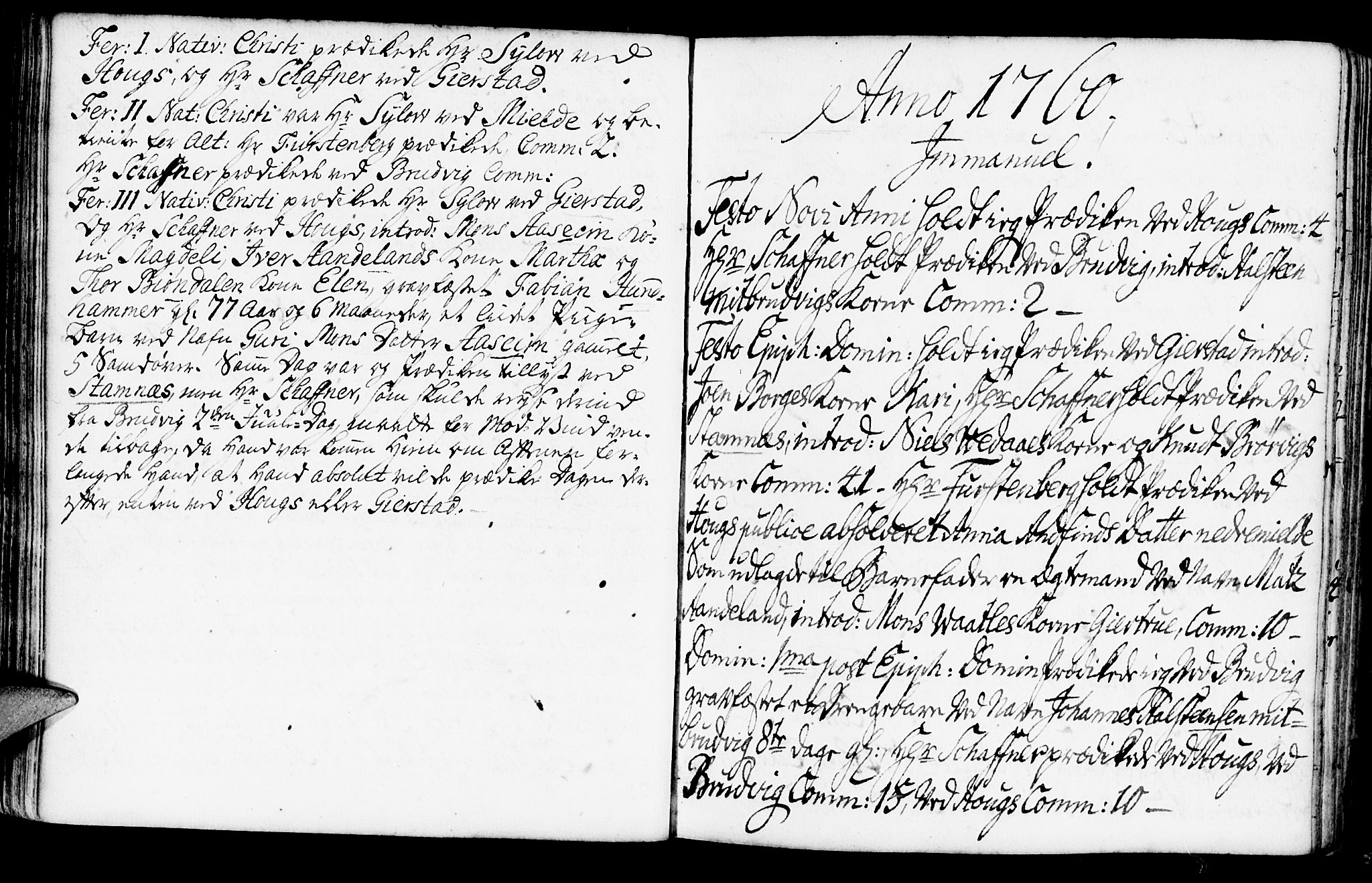 Haus sokneprestembete, SAB/A-75601/H/Haa: Parish register (official) no. A 7, 1748-1766, p. 118