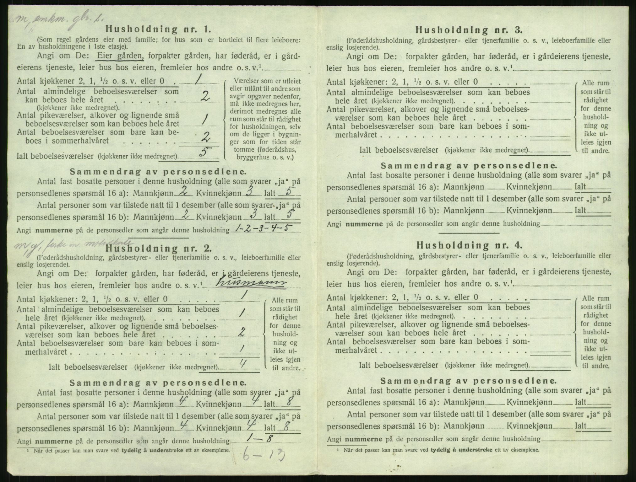 SAT, 1920 census for Giske, 1920, p. 167