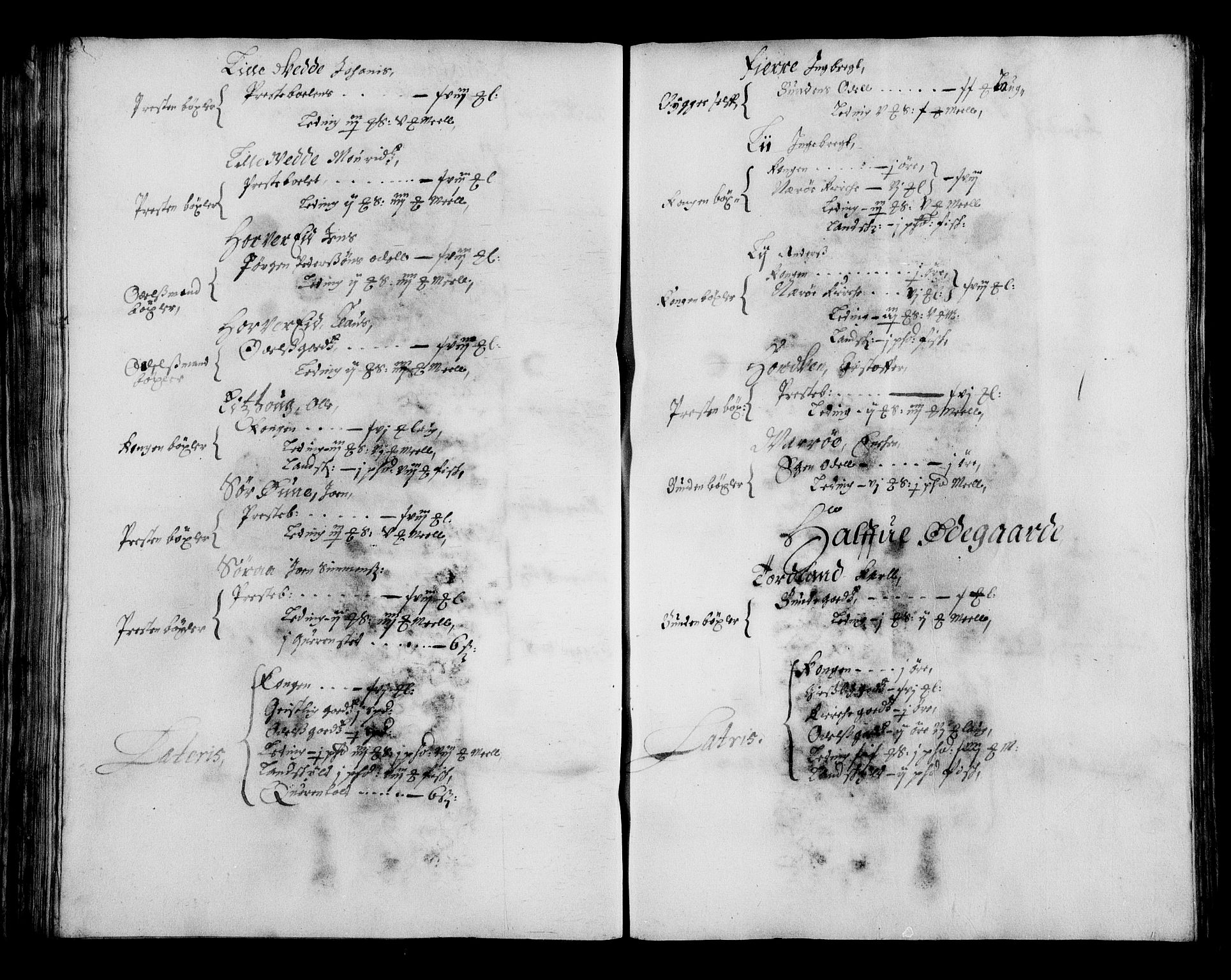 Rentekammeret inntil 1814, Realistisk ordnet avdeling, AV/RA-EA-4070/N/Na/L0002/0008: [XI g]: Trondheims stifts jordebøker: / Namdalen fogderi, 1664