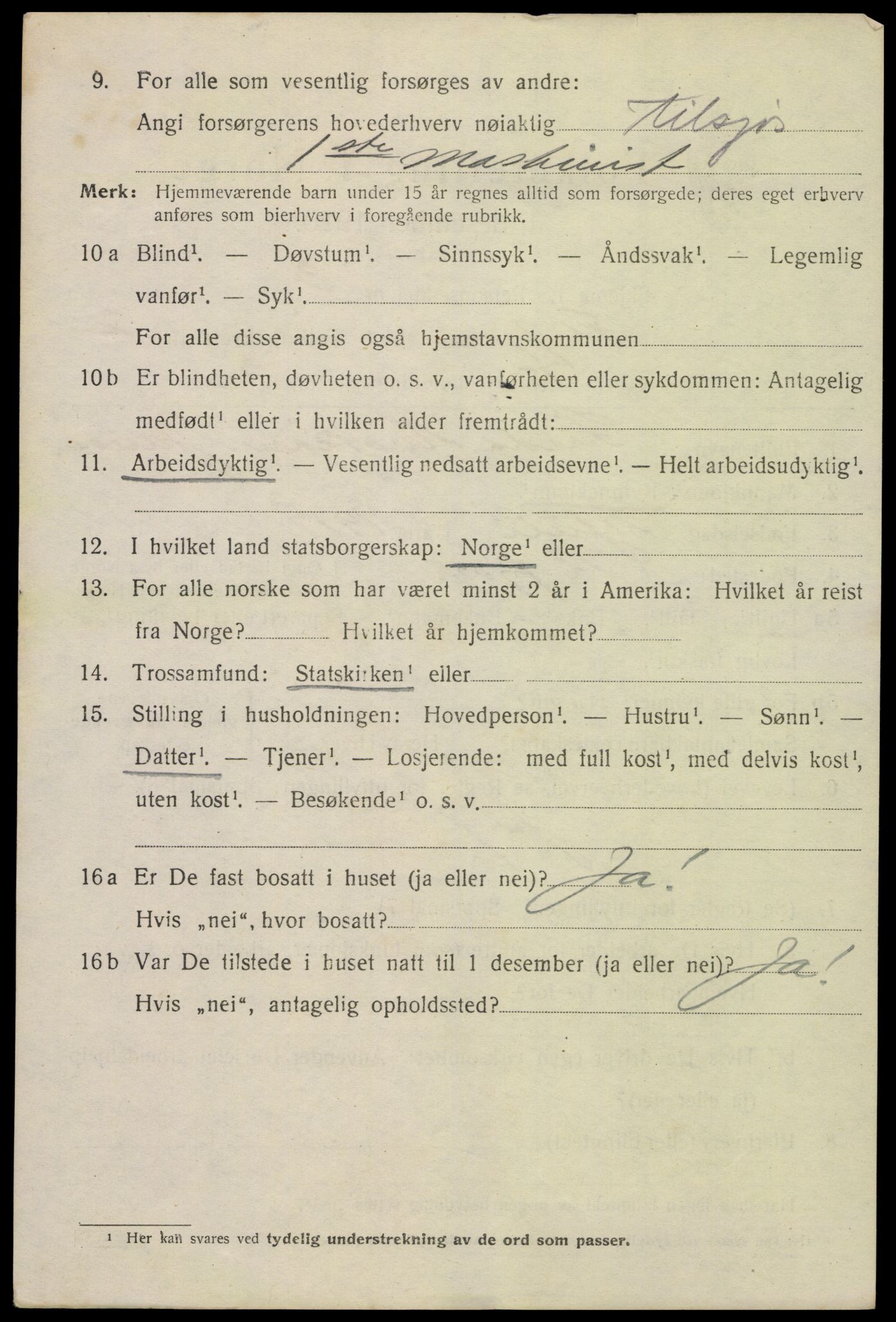 SAK, 1920 census for Flekkefjord, 1920, p. 3403