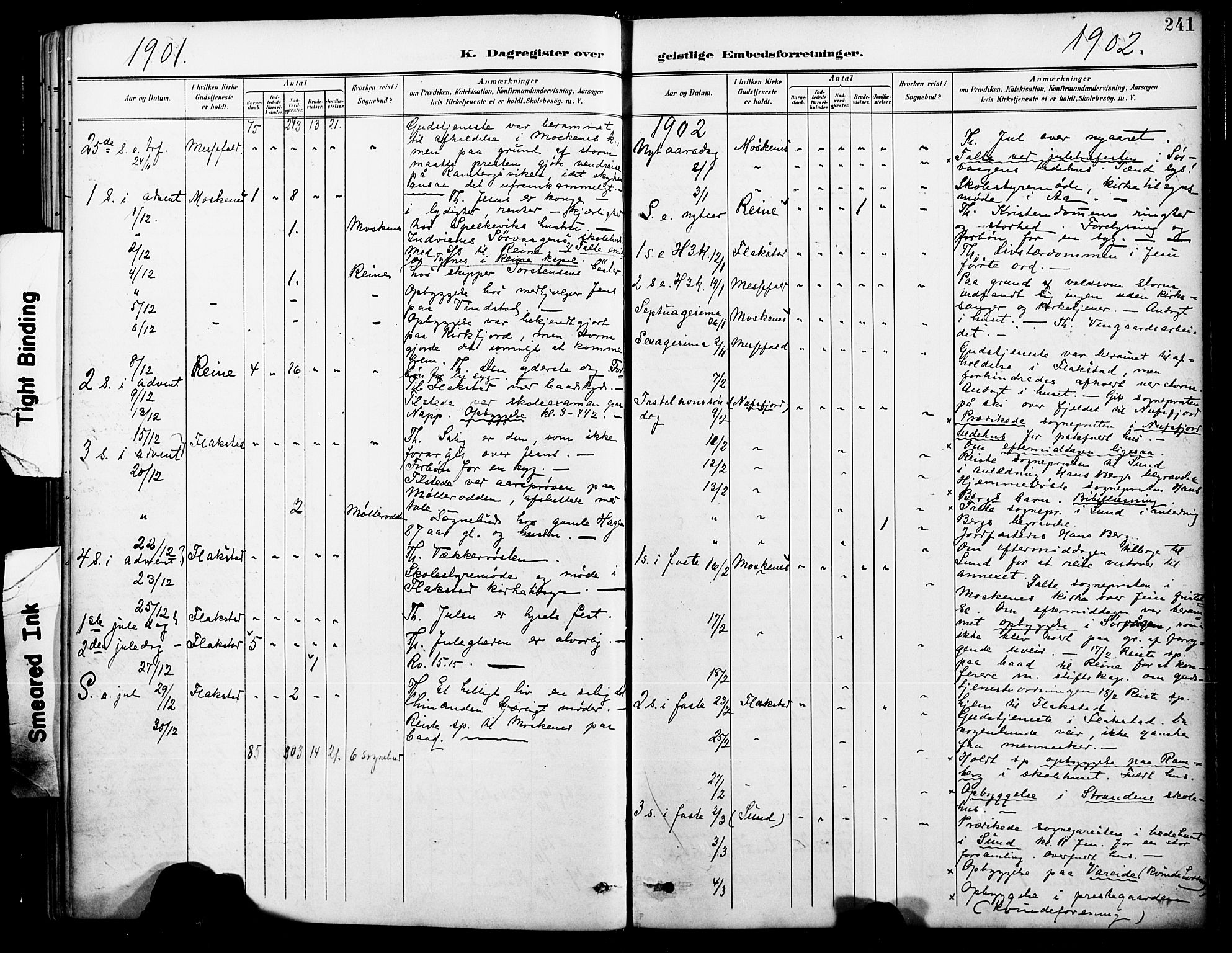 Ministerialprotokoller, klokkerbøker og fødselsregistre - Nordland, AV/SAT-A-1459/885/L1205: Parish register (official) no. 885A06, 1892-1905, p. 241