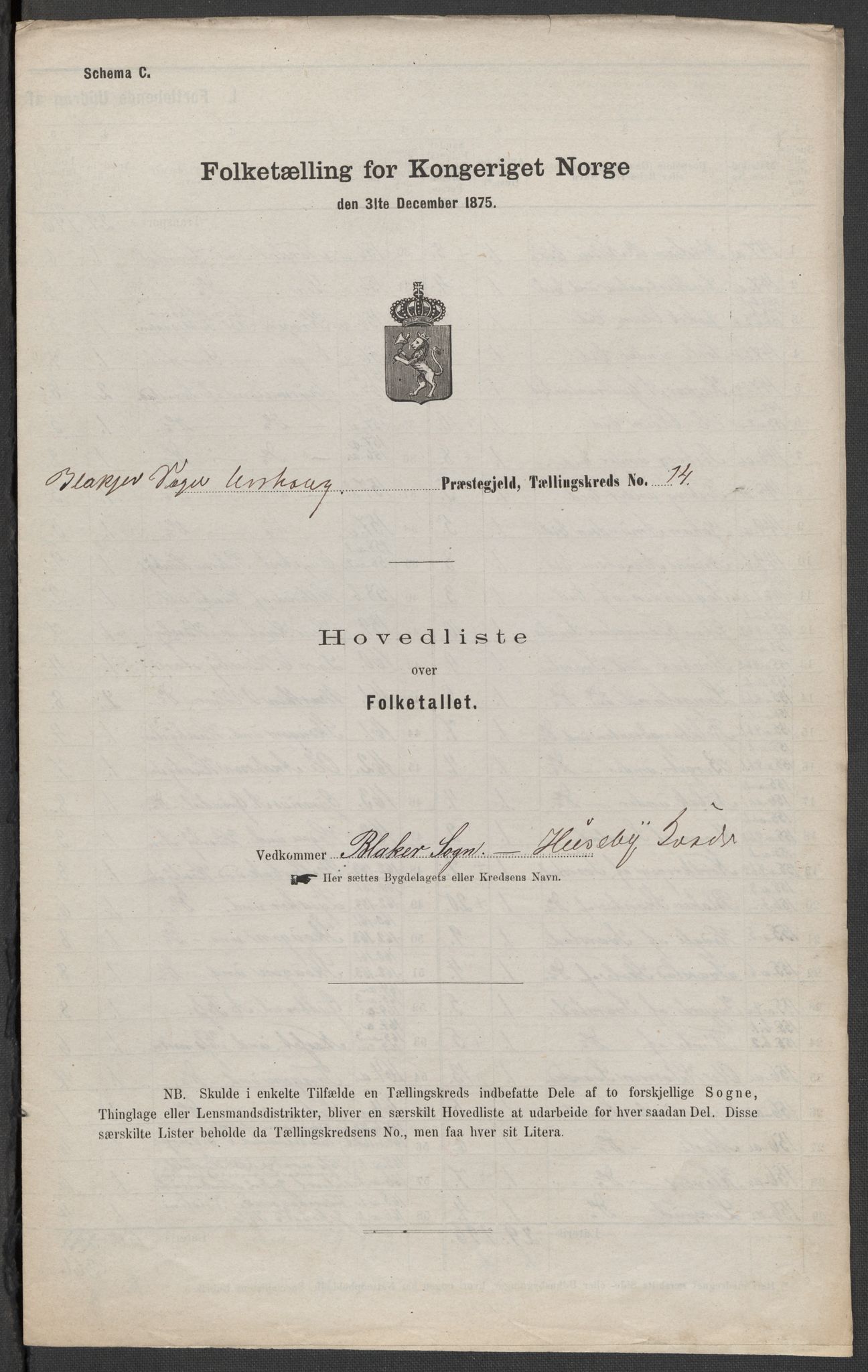 RA, 1875 census for 0224P Aurskog, 1875, p. 40