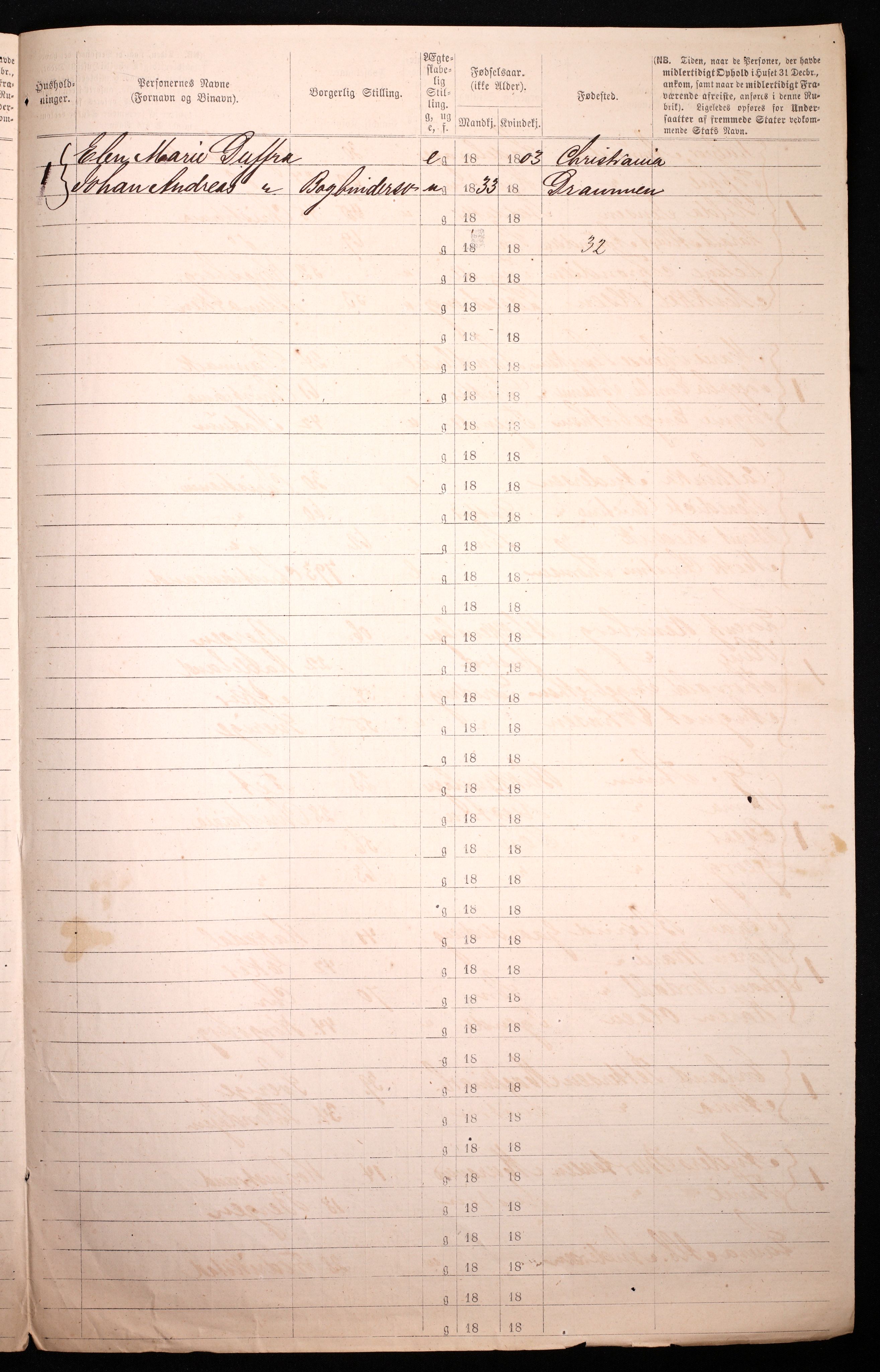 RA, 1870 census for 0301 Kristiania, 1870, p. 3389